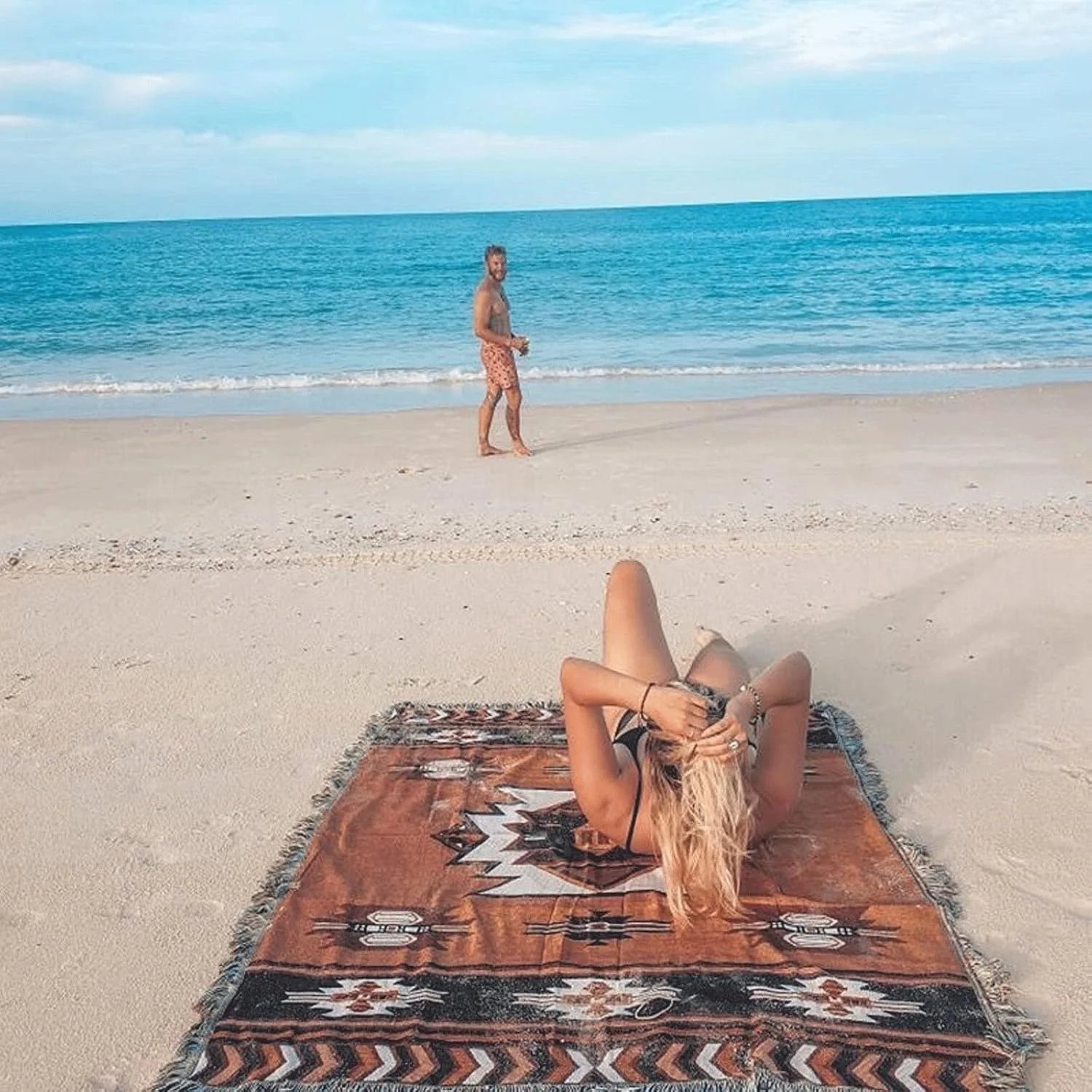 پتو مخمل خواب دار ZKSKOX، پتو ساحلی، روکش مبل، پتوهای چهارخانه روستایی برای تخت، رومیزی نخی، تزئینات منزل، ساحل پتو مخمل خواب دار ZKSKOX، پتو ساحلی، روکش مبل، پتوهای چهارخانه روستایی برای تخت، رومیزی نخی، تزئینات منزل، ساحل