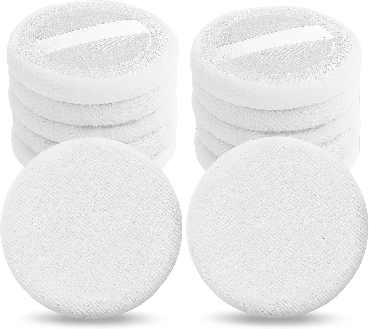 پد پودر فیکس سیبا 12 عددی، گرد، مخملی، مناسب آرایش صورت، پودر فشرده بدن، فیکس کننده، ترکیب کننده کرم پودر، دارای بند روبانی، اسفنجی، مناسب استفاده برای هالووین (سفید) پد پودر فیکس سیبا 12 عددی، گرد، مخملی، مناسب آرایش صورت، پودر فشرده بدن، فیکس کننده، ترکیب کننده کرم پودر، دارای بند روبانی، اسفنجی، مناسب استفاده برای هالووین (سفید)