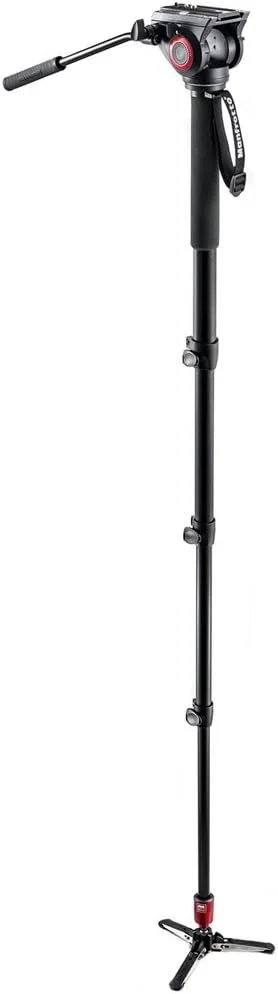 تک پایه مایع آلومینیومی Manfrotto MVM500A با هد 500 (مشکی)