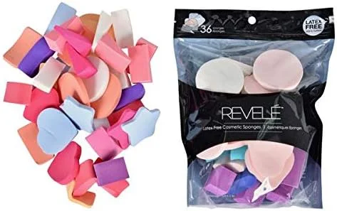 مجموعه 36 عددی اسفنج آرایشی روله، اسفنج مخلوط کن کرم پودر، مناسب برای مایع، کرم و پودر، اسفنج های آرایشی چند رنگ مجموعه 36 عددی اسفنج آرایشی روله، اسفنج مخلوط کن کرم پودر، مناسب برای مایع، کرم و پودر، اسفنج های آرایشی چند رنگ