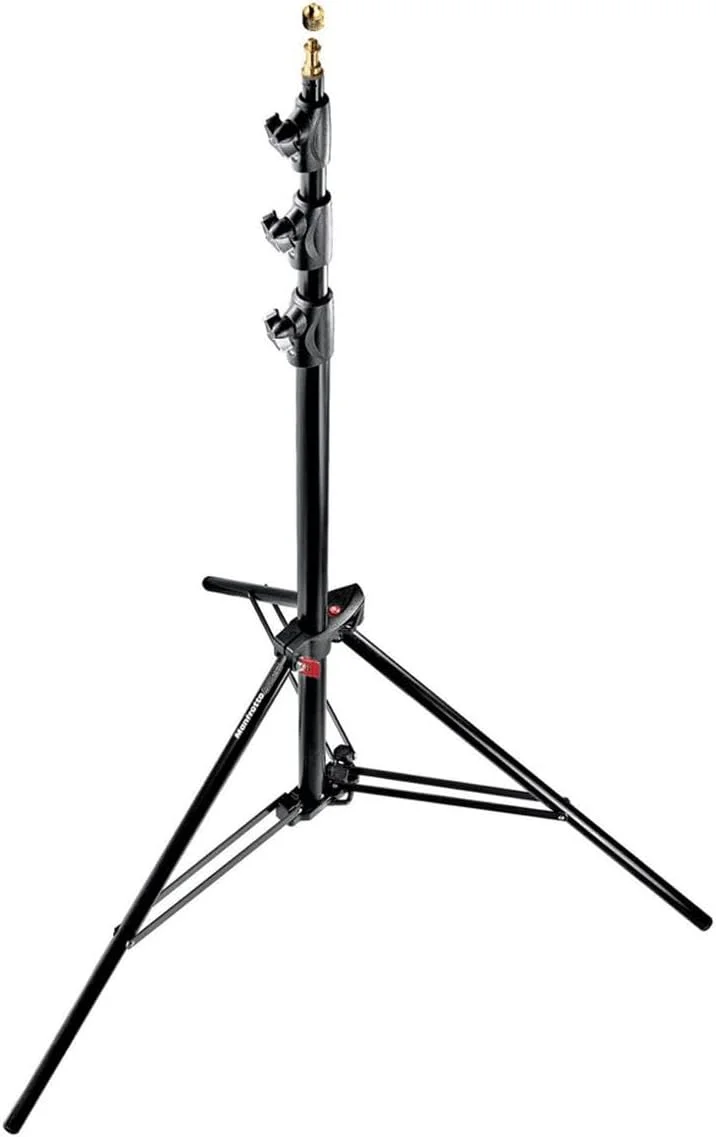 سه پایه Manfrotto 1004BAC-3 - 3 کیلوگرم، آلومینیوم، مشکی