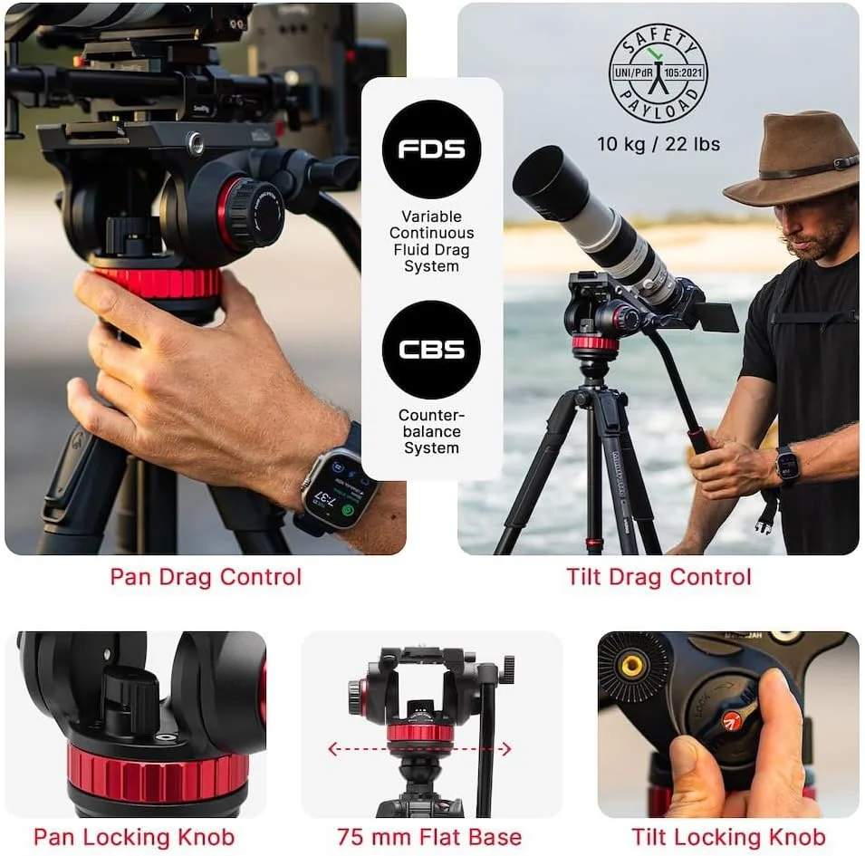 سه پایه فیلمبرداری Manfrotto 055 به همراه هد سیال ویدیویی 502، فیبر کربنی، سیستم سه پایه سنگین حرفه ای، با ستون تراز، قفل اهرمی، پایه سه پایه دوربین، برای دوربین های DSLR/Mirrorless، دوربین های فیلمبرداری سه پایه فیلمبرداری Manfrotto 055 به همراه هد سیال ویدیویی 502، فیبر کربنی، سیستم سه پایه سنگین حرفه ای، با ستون تراز، قفل اهرمی، پایه سه پایه دوربین، برای دوربین های DSLR/Mirrorless، دوربین های فیلمبرداری