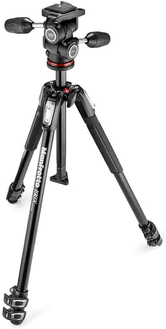 سه پایه آلومینیومی سه قسمتی Manfrotto 190X-804 به همراه هد سه طرفه سه پایه آلومینیومی سه قسمتی Manfrotto 190X-804 به همراه هد سه طرفه
