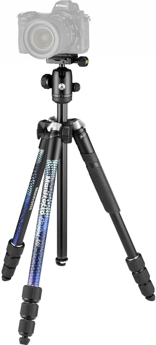 سه پایه مانفروتو Element MII + چرخش - آبی سه پایه مانفروتو Element MII + چرخش - آبی