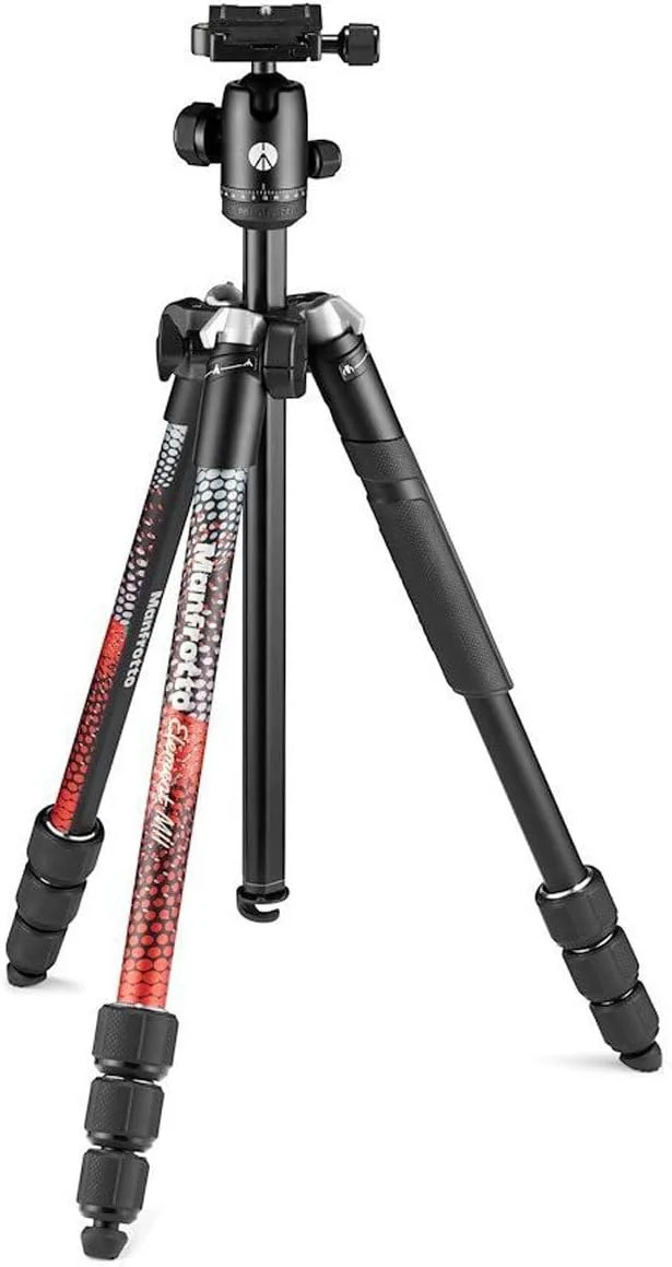 سه پایه مسافرتی آلومینیومی 4 قسمتی Manfrotto Element MII با هد توپی (قرمز) سه پایه مسافرتی آلومینیومی 4 قسمتی Manfrotto Element MII با هد توپی (قرمز)