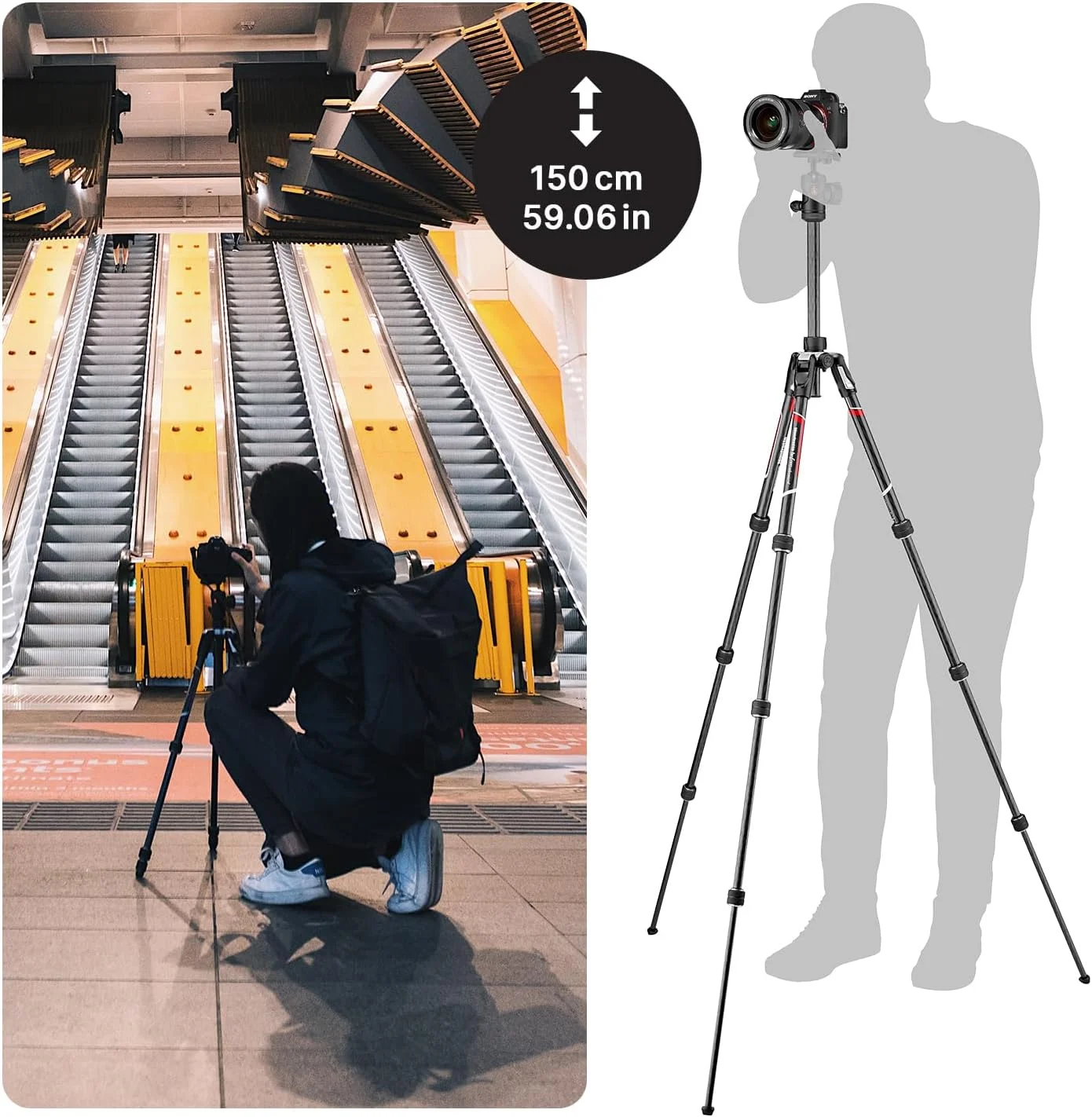 کیت سه پایه دوربین مسافرتی Manfrotto Befree Advanced Twist مدل MKBFRTC4 BH