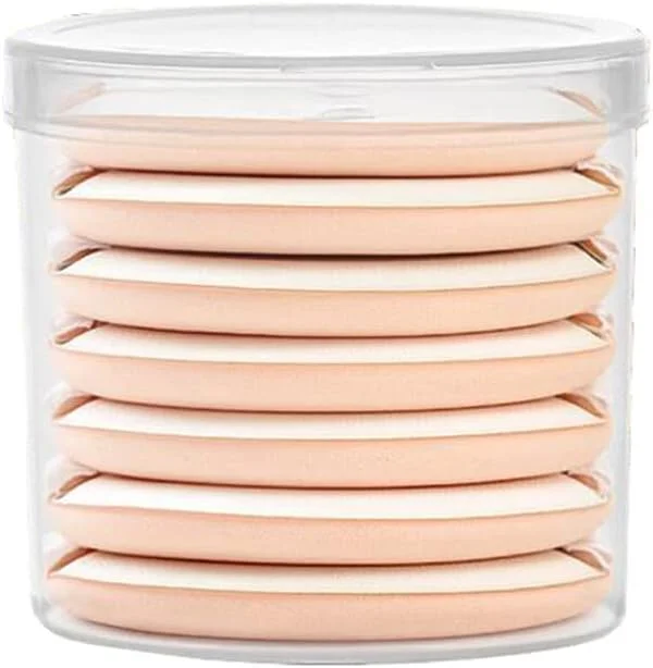 QUUPY یک جعبه (7 عدد) پدهای پودری فوق العاده نرم پفکی برای آرایش، اسفنج زیرساز، پد پفکی کوسن هوا برای استفاده از کرم BB CC، کانسیلر مایع، پودر، بلندر زیبایی