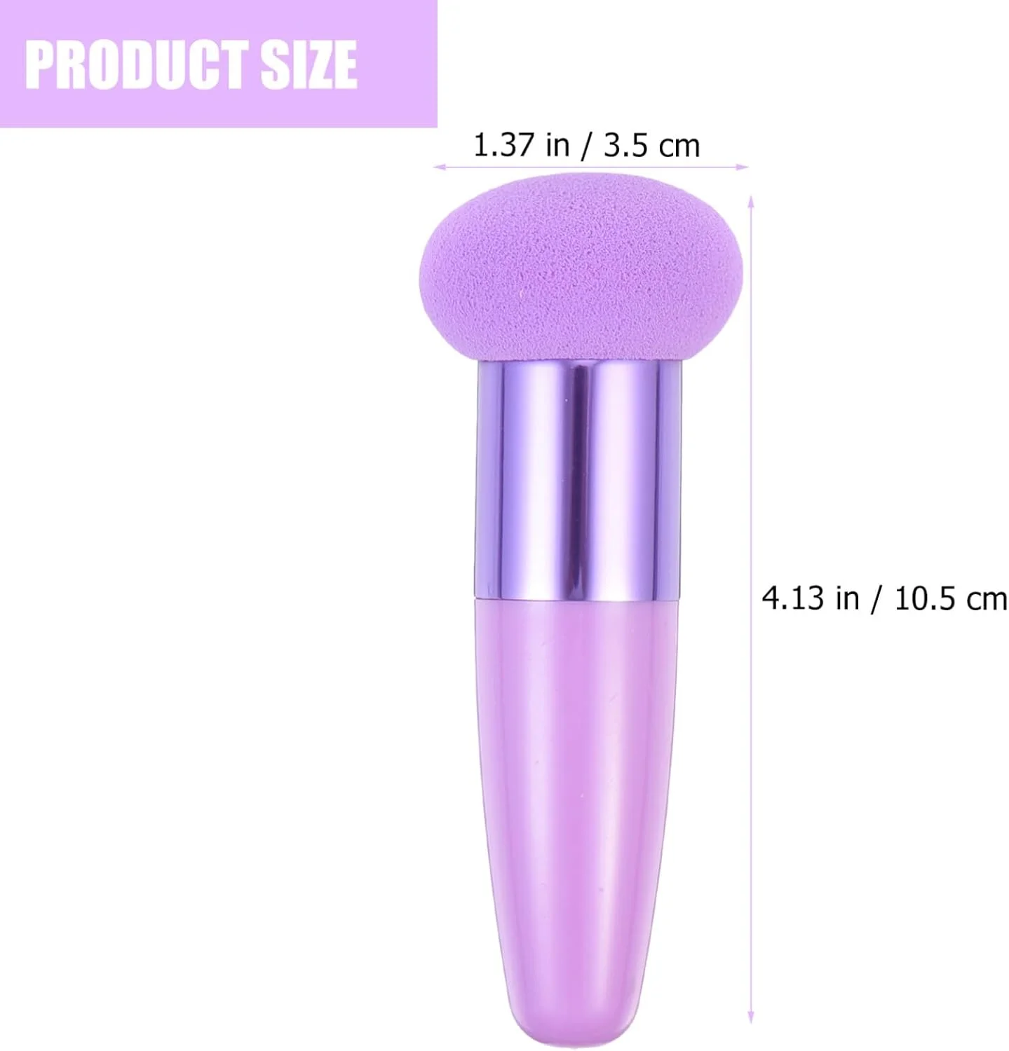 پد آرایشی پاپت پاپ با دسته برای کرم پودر: اسفنج های آرایشی قلبی شکل، اسفنج ترکیبی، پودر قارچی برای کرم پودر و کانسیلر، 3 عدد