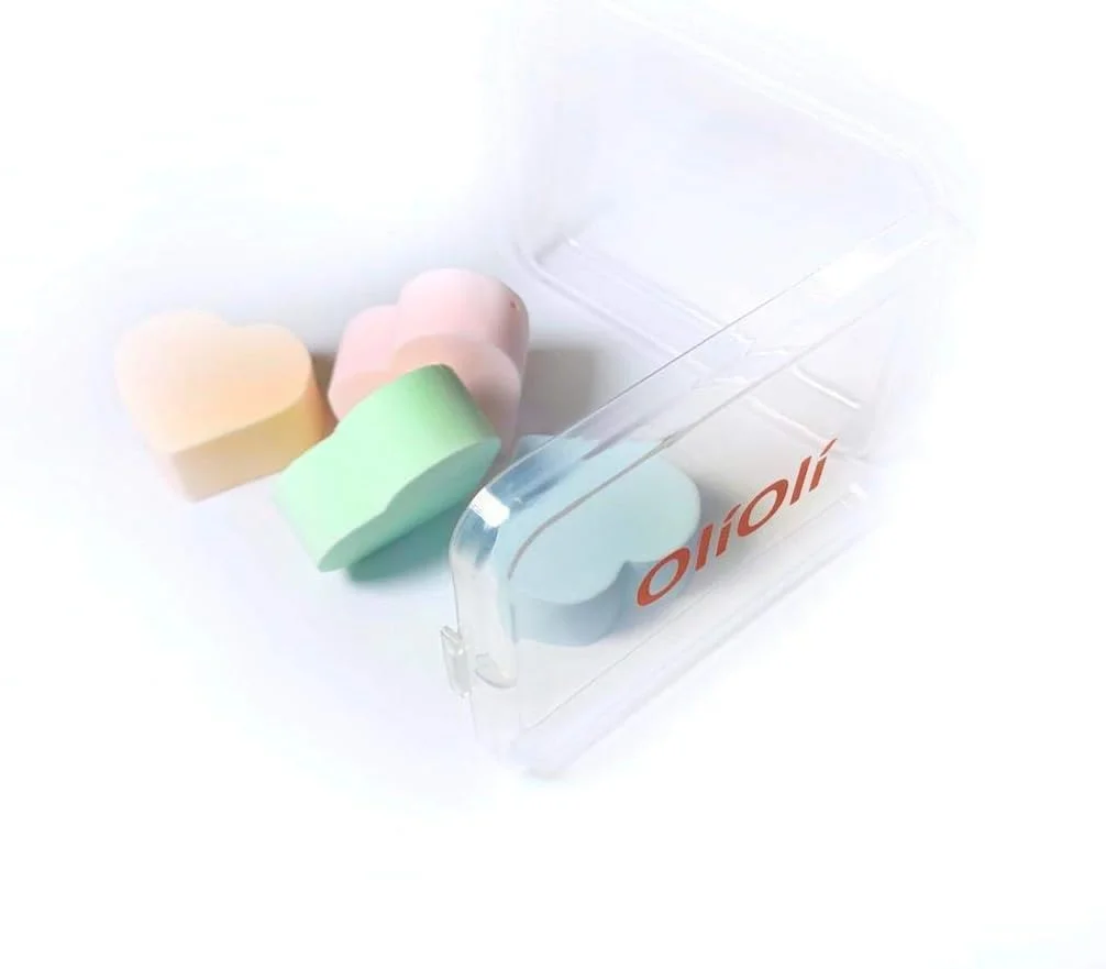 اسفنج آرایشی اُلی اُلی، مجموعه 4 عددی، مناسب برای کرم پودر، اسفنج ترکیبی، بی نقص برای مایع، کرم و پودر، اسفنج آرایشی چند رنگ