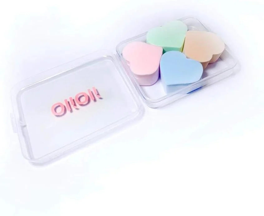 اسفنج آرایشی اُلی اُلی، مجموعه 4 عددی، مناسب برای کرم پودر، اسفنج ترکیبی، بی نقص برای مایع، کرم و پودر، اسفنج آرایشی چند رنگ