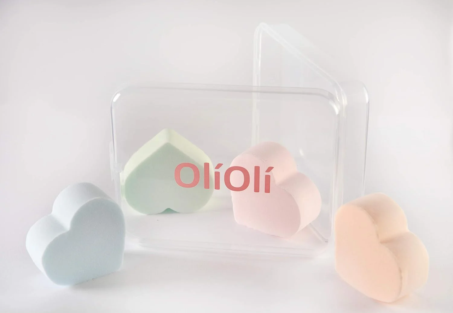 اسفنج آرایشی اُلی اُلی، مجموعه 4 عددی، مناسب برای کرم پودر، اسفنج ترکیبی، بی نقص برای مایع، کرم و پودر، اسفنج آرایشی چند رنگ