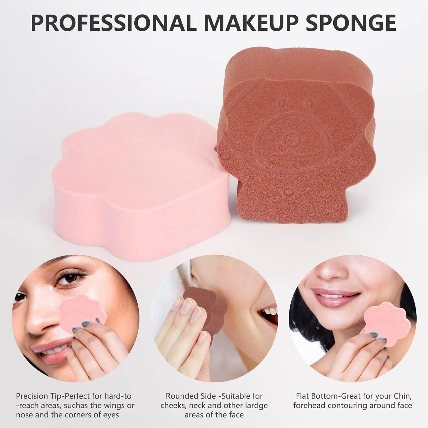 Makeup Sponge Set, Multi-Colored Beauty Blender for Foundation, Powder and Cream, Non-Latex Cosmetic Puff with Cute Design for Flawless Makeup Application, Washable Sponges, Colorful, 8 Pcs Makeup Sponge Set, Multi-Colored Beauty Blender for Foundation, Powder and Cream, Non-Latex Cosmetic Puff with Cute Design for Flawless Makeup Application, Washable Sponges, Colorful, 8 Pcs