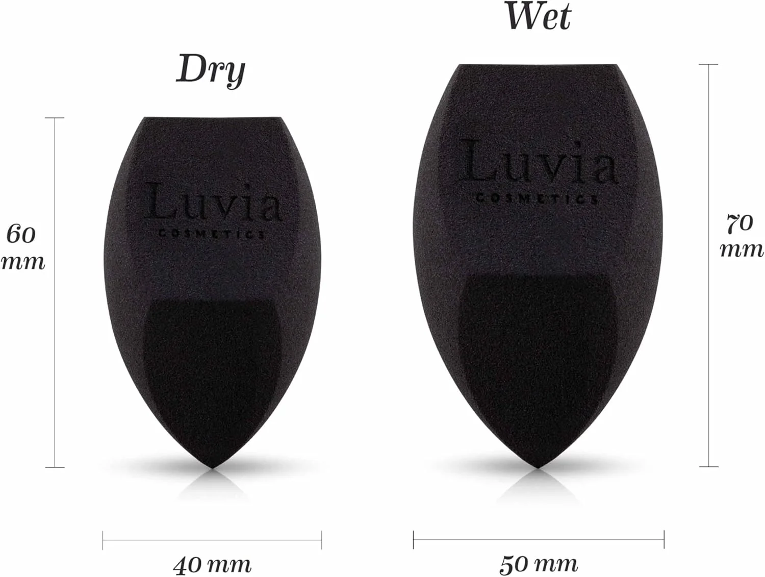 ست اسفنج آرایشی مدل الماس Luvia Cosmetics، بلندر آرایشی مشکی ست اسفنج آرایشی مدل الماس Luvia Cosmetics، بلندر آرایشی مشکی