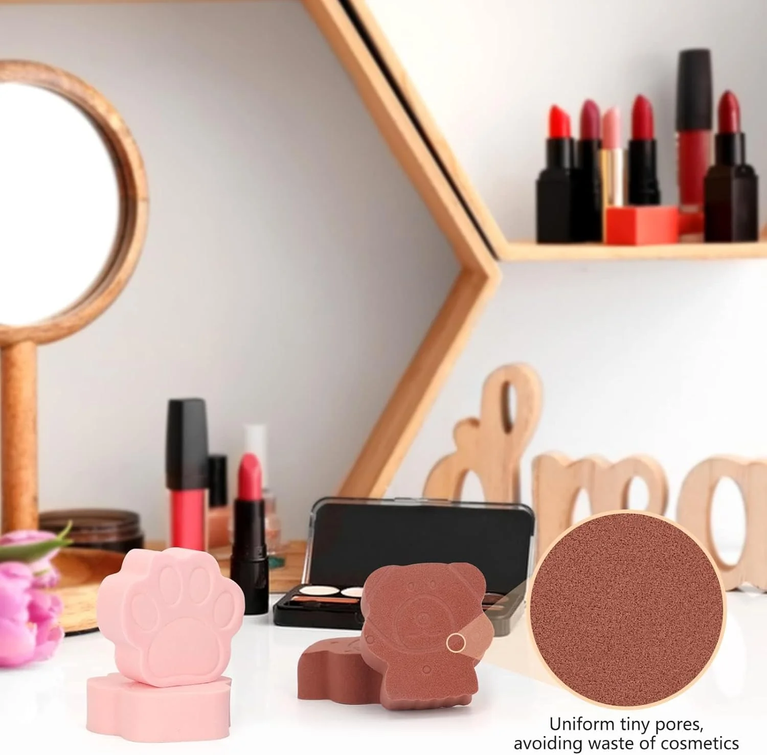 Makeup Sponge Set, Multi-Colored Beauty Blender for Foundation, Powder and Cream, Non-Latex Cosmetic Puff with Cute Design for Flawless Makeup Application, Washable Sponges, Colorful, 8 Pcs Makeup Sponge Set, Multi-Colored Beauty Blender for Foundation, Powder and Cream, Non-Latex Cosmetic Puff with Cute Design for Flawless Makeup Application, Washable Sponges, Colorful, 8 Pcs