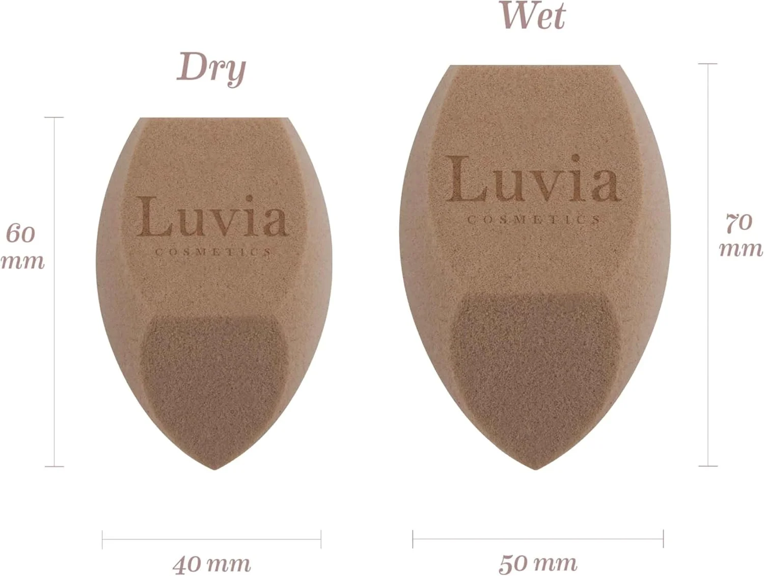 ست اسفنج آرایشی مدل الماس - لوازم آرایشی Luvia - اسفنج آرایشی Elegance Coffee ست اسفنج آرایشی مدل الماس - لوازم آرایشی Luvia - اسفنج آرایشی Elegance Coffee