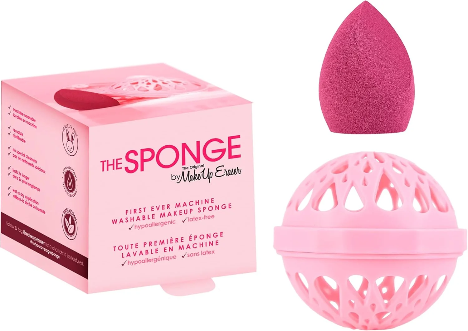 اسفنج پاک کننده آرایش صورت The Sponge by The Original، قابل شستشو در ماشین لباسشویی، اپلیکاتور برای کرم پودر، مناسب برای کانتور، کانسیلر و هایلایت اسفنج پاک کننده آرایش صورت The Sponge by The Original، قابل شستشو در ماشین لباسشویی، اپلیکاتور برای کرم پودر، مناسب برای کانتور، کانسیلر و هایلایت
