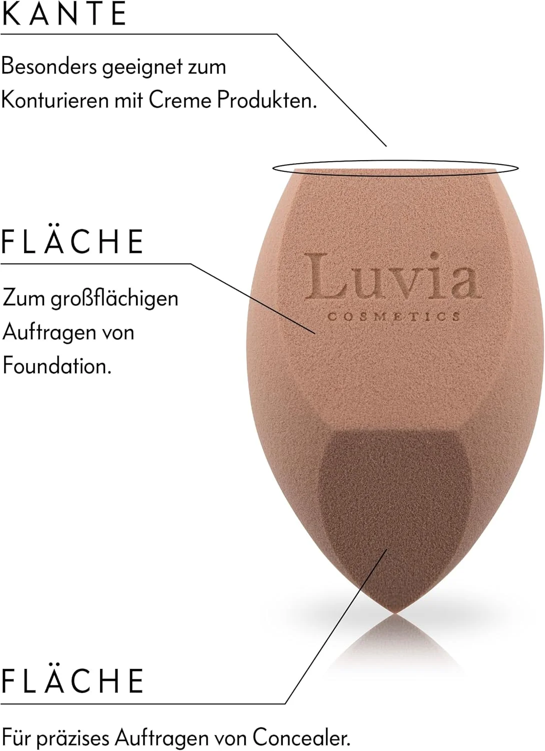 اسفنج آرایشی بزرگ Luvia Beauty Blender، تخم مرغ آرایشی XXL، اسفنج گیاهی برای بدن و صورت، ایده آل برای فونداسیون، کانسیلر، تکنیک های هایلایتر و آرایش پودری اسفنج آرایشی بزرگ Luvia Beauty Blender، تخم مرغ آرایشی XXL، اسفنج گیاهی برای بدن و صورت، ایده آل برای فونداسیون، کانسیلر، تکنیک های هایلایتر و آرایش پودری