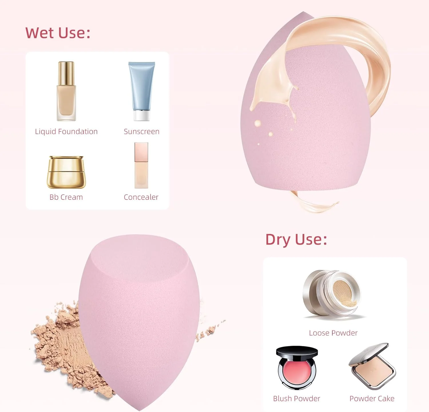 ست اسفنج آرایشی با پودر پاف مثلثی، 32 عدد اسفنج آرایشی برای ترکیب کرم پودر مایع، پودر، پودر پاف نرم قابل استفاده مجدد ست اسفنج آرایشی با پودر پاف مثلثی، 32 عدد اسفنج آرایشی برای ترکیب کرم پودر مایع، پودر، پودر پاف نرم قابل استفاده مجدد