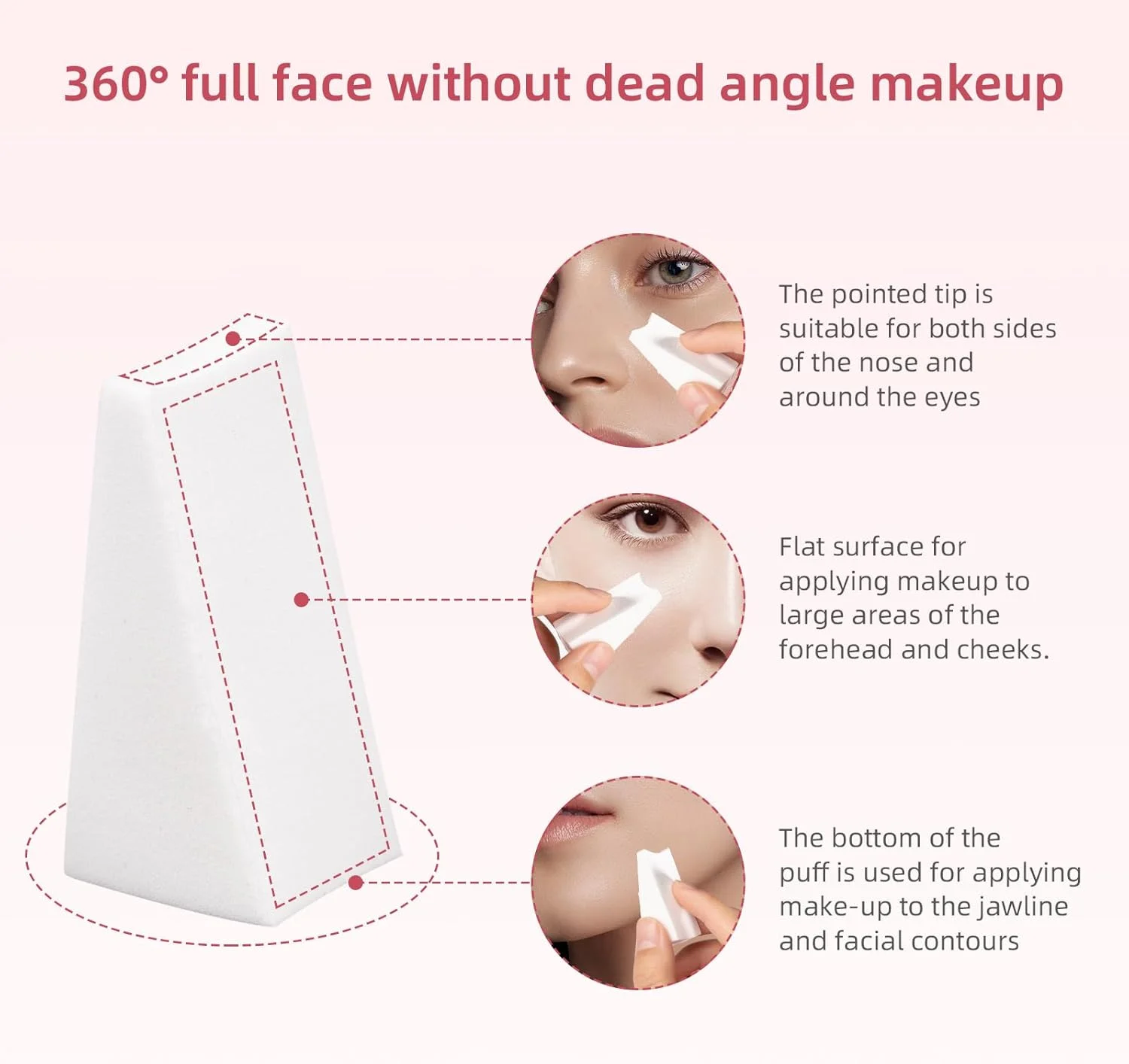 ست اسفنج آرایشی با پودر پاف مثلثی، 32 عدد اسفنج آرایشی برای ترکیب کرم پودر مایع، پودر، پودر پاف نرم قابل استفاده مجدد ست اسفنج آرایشی با پودر پاف مثلثی، 32 عدد اسفنج آرایشی برای ترکیب کرم پودر مایع، پودر، پودر پاف نرم قابل استفاده مجدد