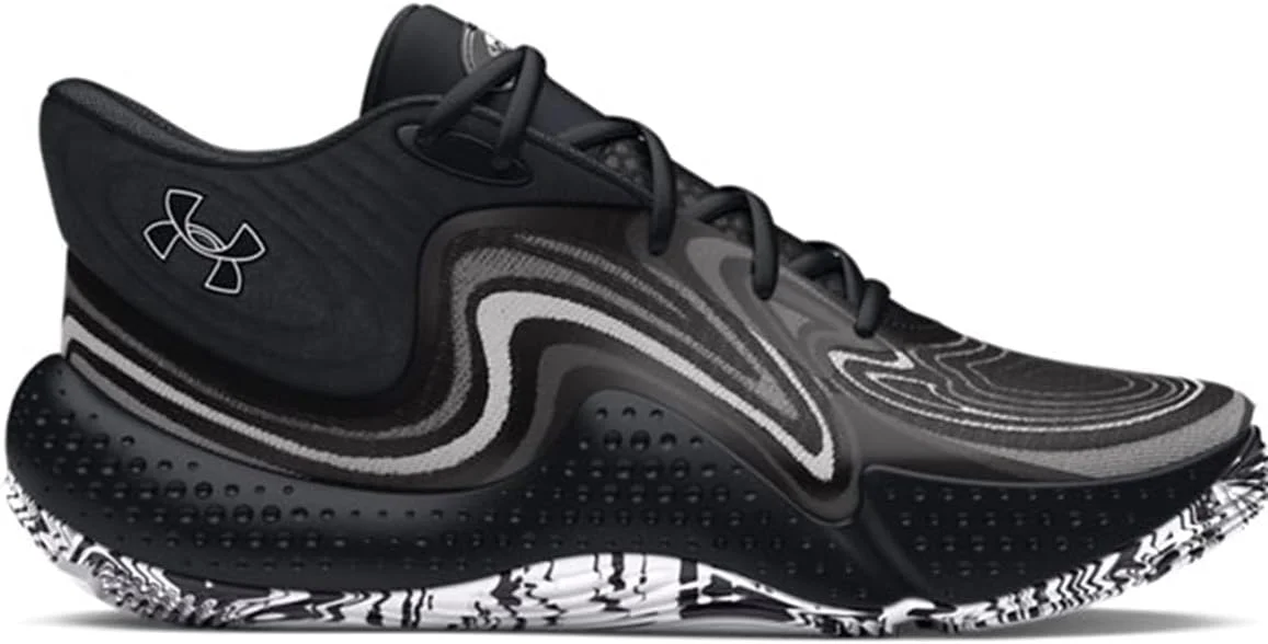 کفش بسکتبال ساقدار آندر آرمور Spawn 6 سایز 42 1/2 اروپا، مشکی طوسی روشن