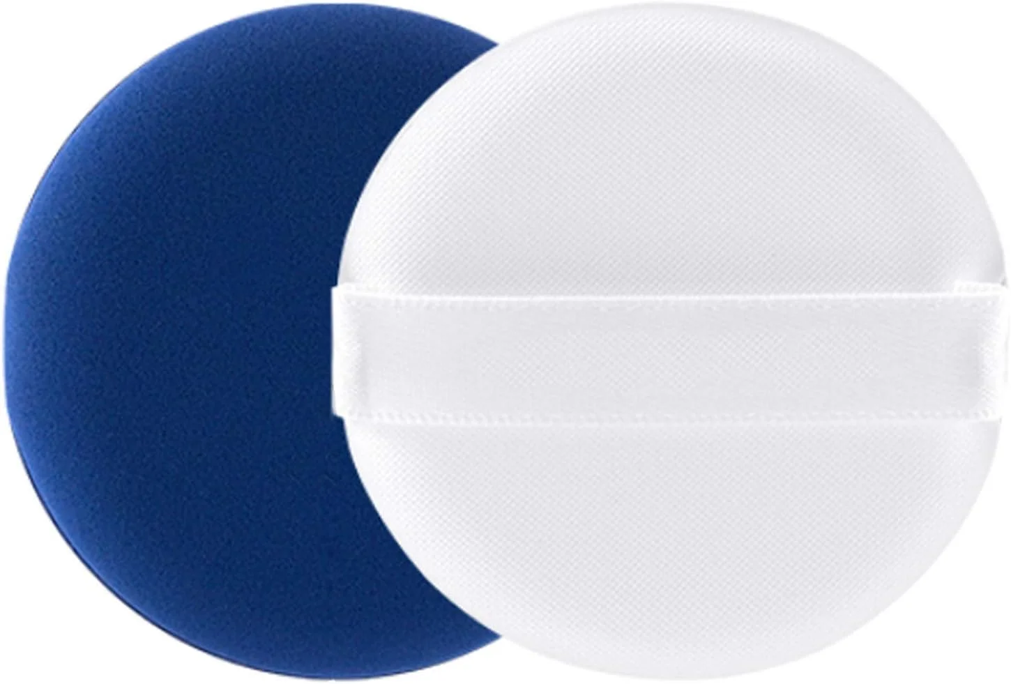 پک 6 عددی پد آرایشی حرفه ای بدون لاتکس LOVCHU - پد پودری اسفنجی برای ترکیب فونداسیون آرایشی - مناسب برای مایع، کرم، کانسیلر و پودر (آبی)