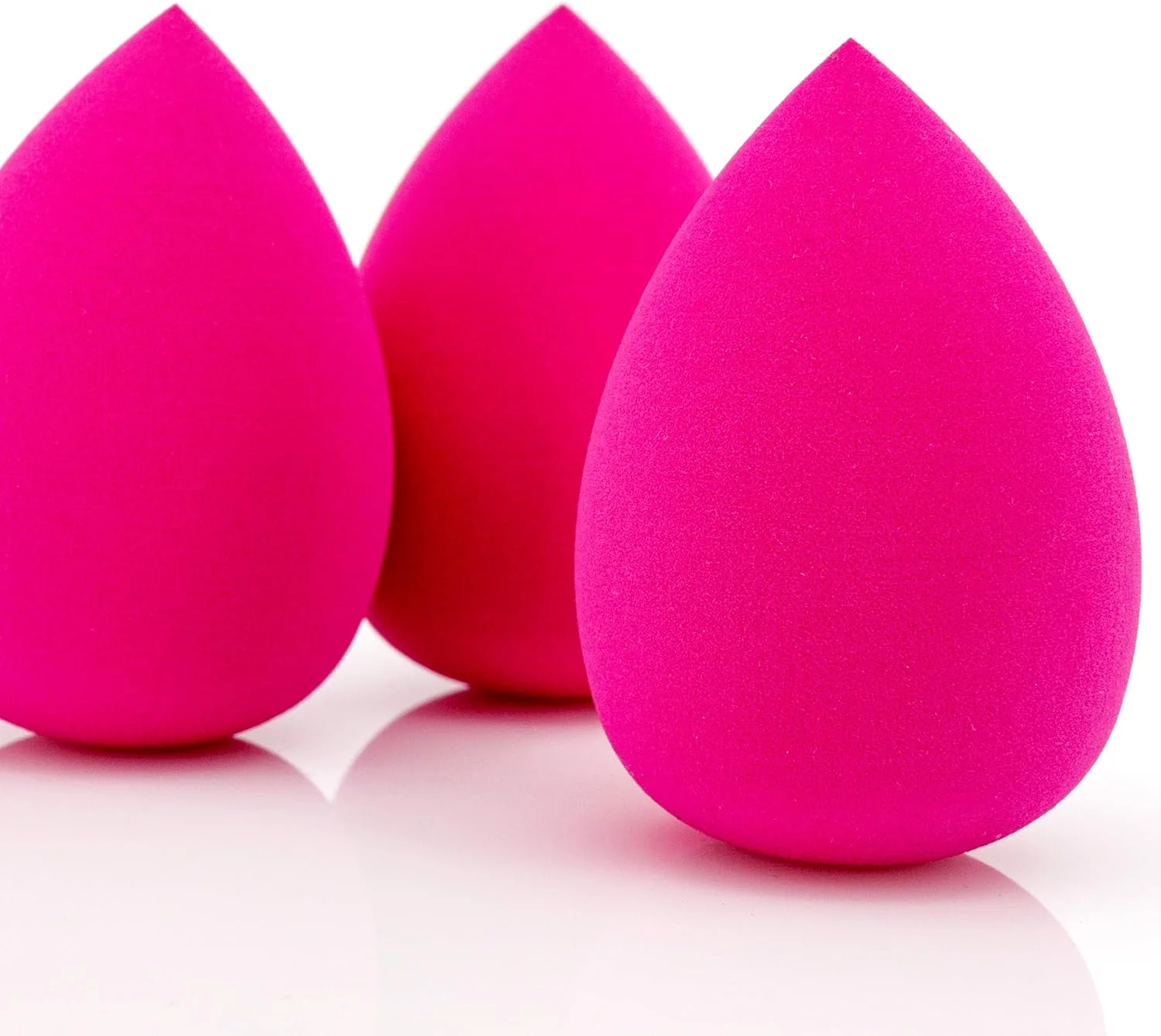 پک 3 عددی اسفنج سیلیکونی آرایشی LALILL - بیوتی بلندر بیضی شکل - بیوتی بلندر جهانی برای کرم پودر و کانسیلر - اسفنج آرایشی بدون لاتکس برای مایع، کرم و پودر