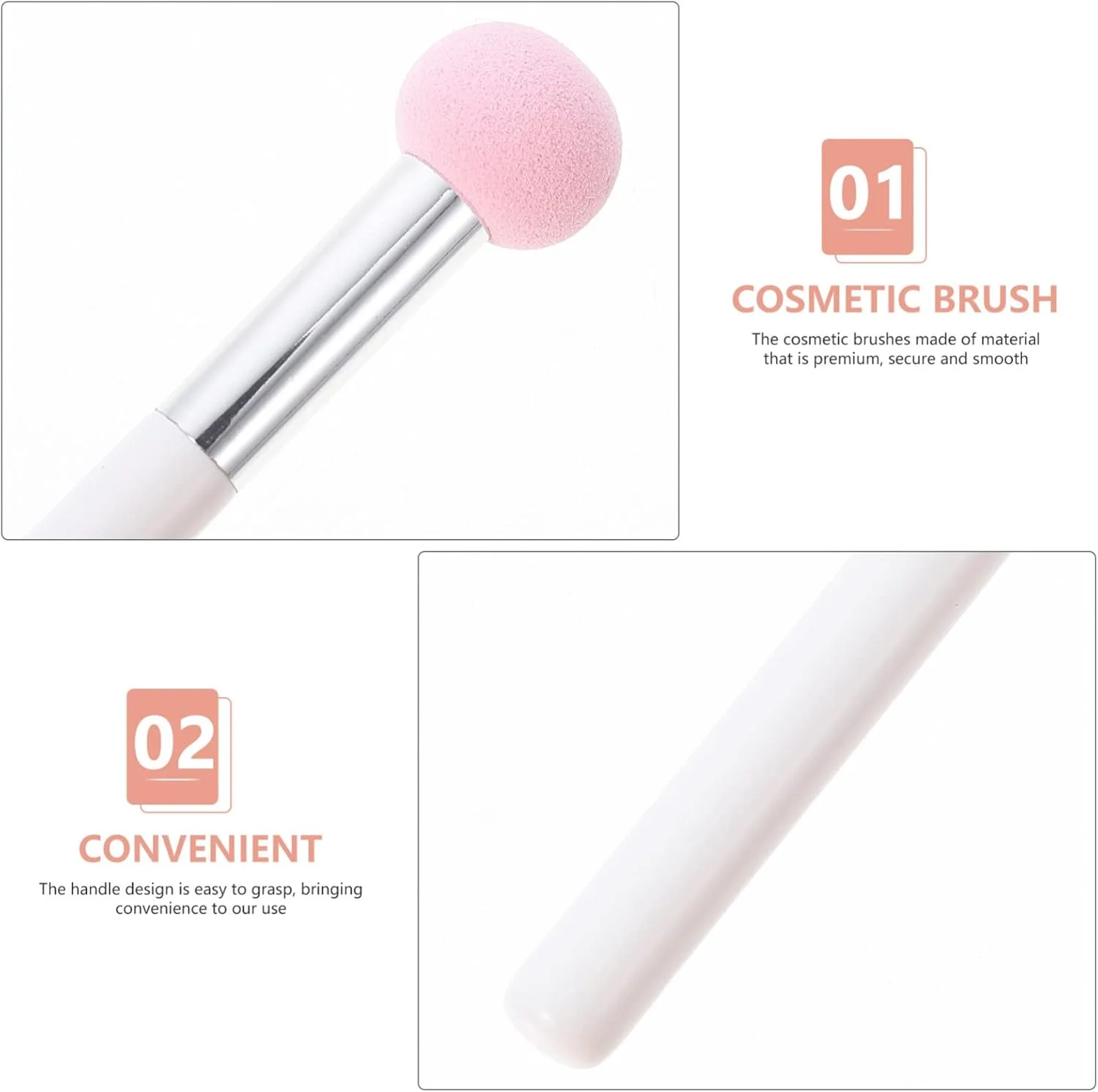 Lurrose پد پودر اسفنجی فونداسیون 3 عددی، پاف آرایشی سر قارچی، پد آرایشی خشک و مرطوب، اپلیکاتور اسفنجی برس آرایشی، اسفنج برس کانسیلر برای زنان و دختران