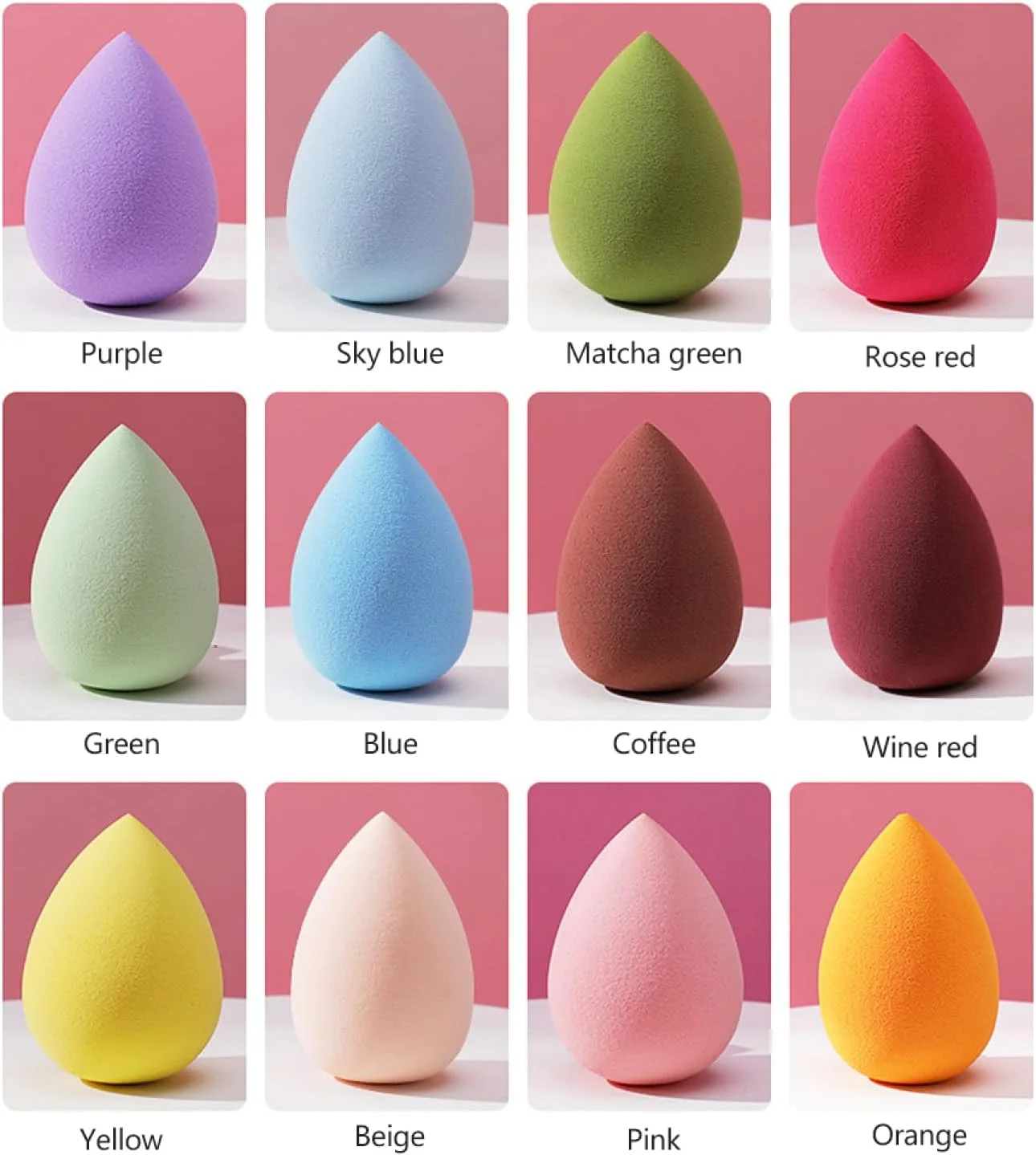 اسفنج آرایشی لایبیموس، پد اسفنجی خشک و مرطوب، ابزار آرایشی برای کرم پودر و کانسیلر