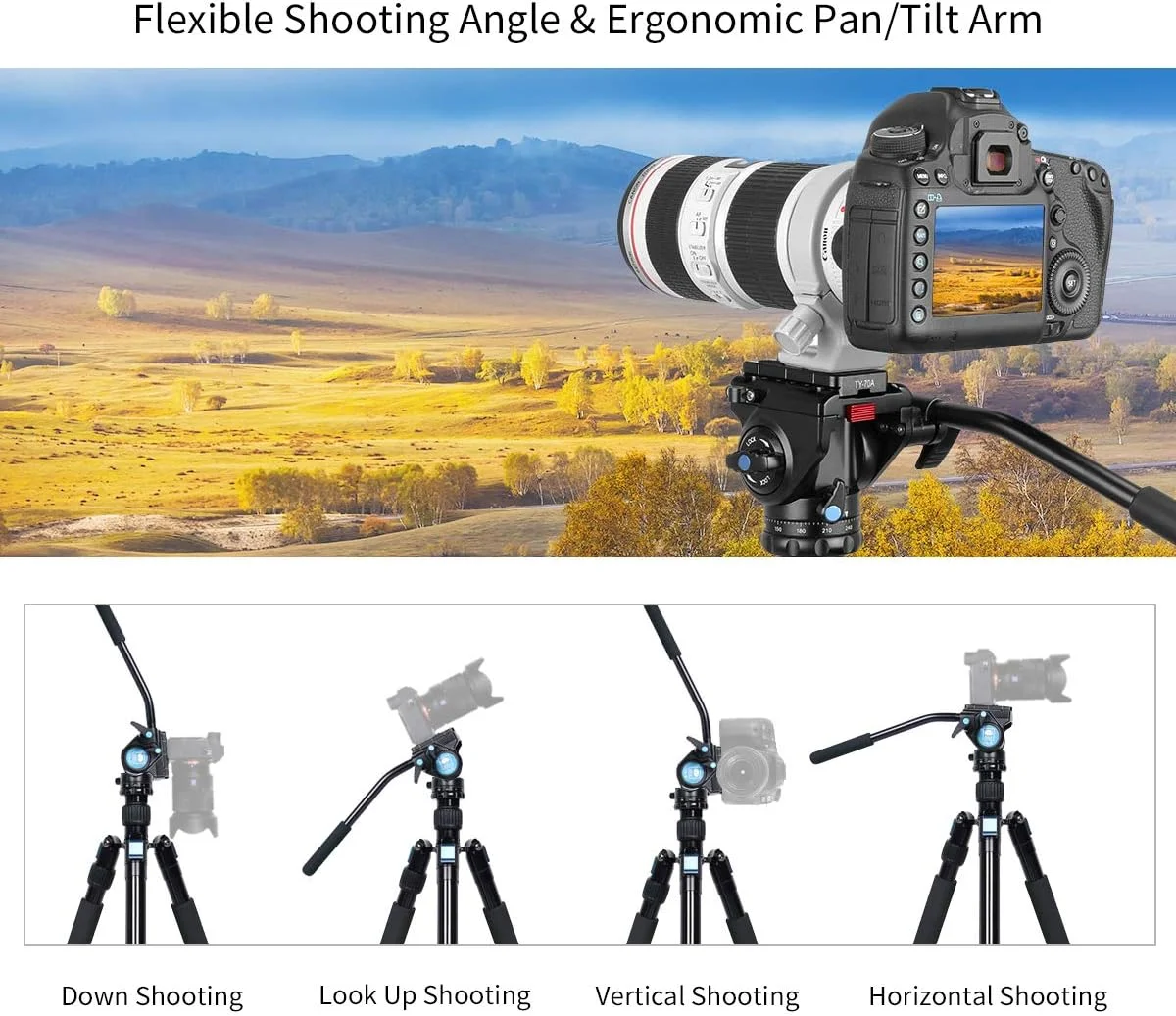 هد فیلمبرداری سیال SIRUI AM-5V، هد سه پایه سبک وزن با صفحه رهاسازی سریع برای دوربین فیلمبرداری هد فیلمبرداری سیال SIRUI AM-5V، هد سه پایه سبک وزن با صفحه رهاسازی سریع برای دوربین فیلمبرداری