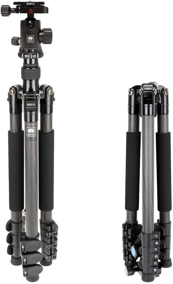 سه پایه کربنی SIRUI AM-1204E+G-10K با هد توپی، ارتفاع 147.8 سانتی متر، حداکثر ظرفیت بار: 8 کیلوگرم. سه پایه کربنی SIRUI AM-1204E+G-10K با هد توپی، ارتفاع 147.8 سانتی متر، حداکثر ظرفیت بار: 8 کیلوگرم.