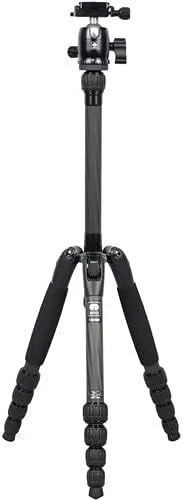 سه پایه مسافرتی سری Sirui T-005SK T-0S با هد توپی B-00 (مشکی، آلومینیومی) به همراه کارت حافظه 64 گیگابایتی و کیت تمیز کننده