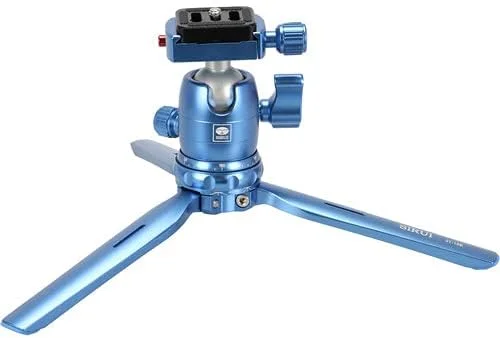 سه پایه رومیزی سیریو 3T-15 با هد توپی B-00 (آبی) 3T15B به همراه کارت حافظه 64 گیگابایتی و کیت تمیز کننده سه پایه رومیزی سیریو 3T-15 با هد توپی B-00 (آبی) 3T15B به همراه کارت حافظه 64 گیگابایتی و کیت تمیز کننده