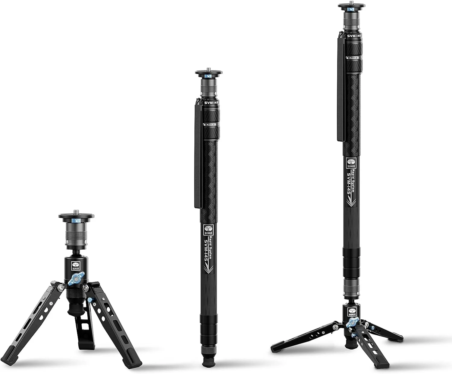 تک پایه فیبر کربنی سه قسمتی Sirui SVM-145