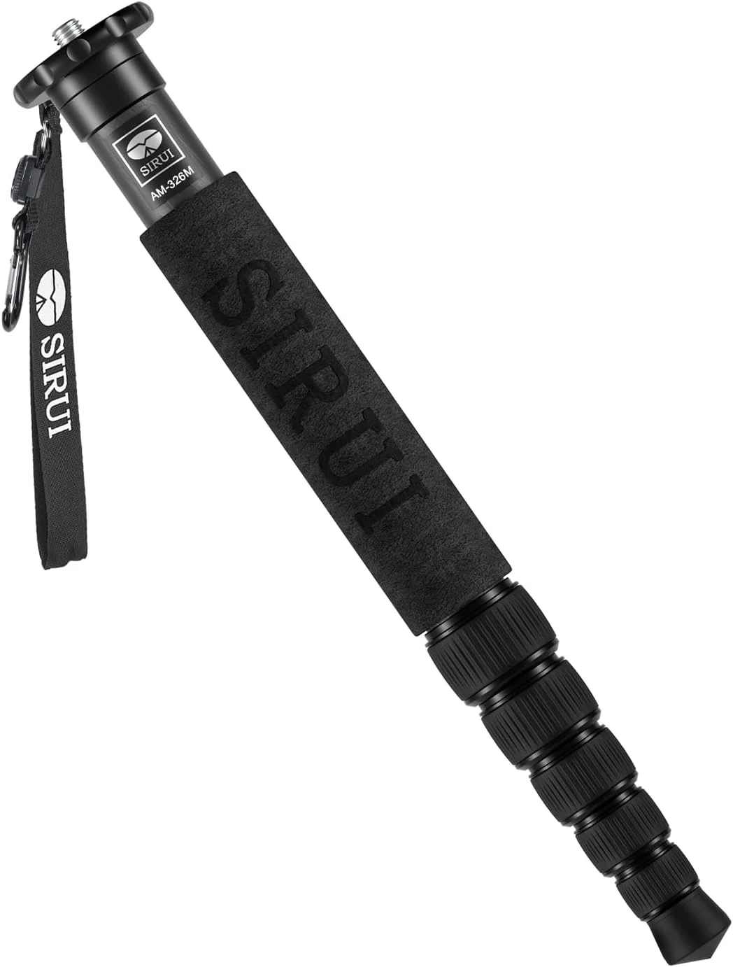 تک پایه دوربین SIRUI مدل AM-326M با 6 بخش فیبر کربنی، قابل حمل، جمع و جور و سبک وزن مناسب سفر