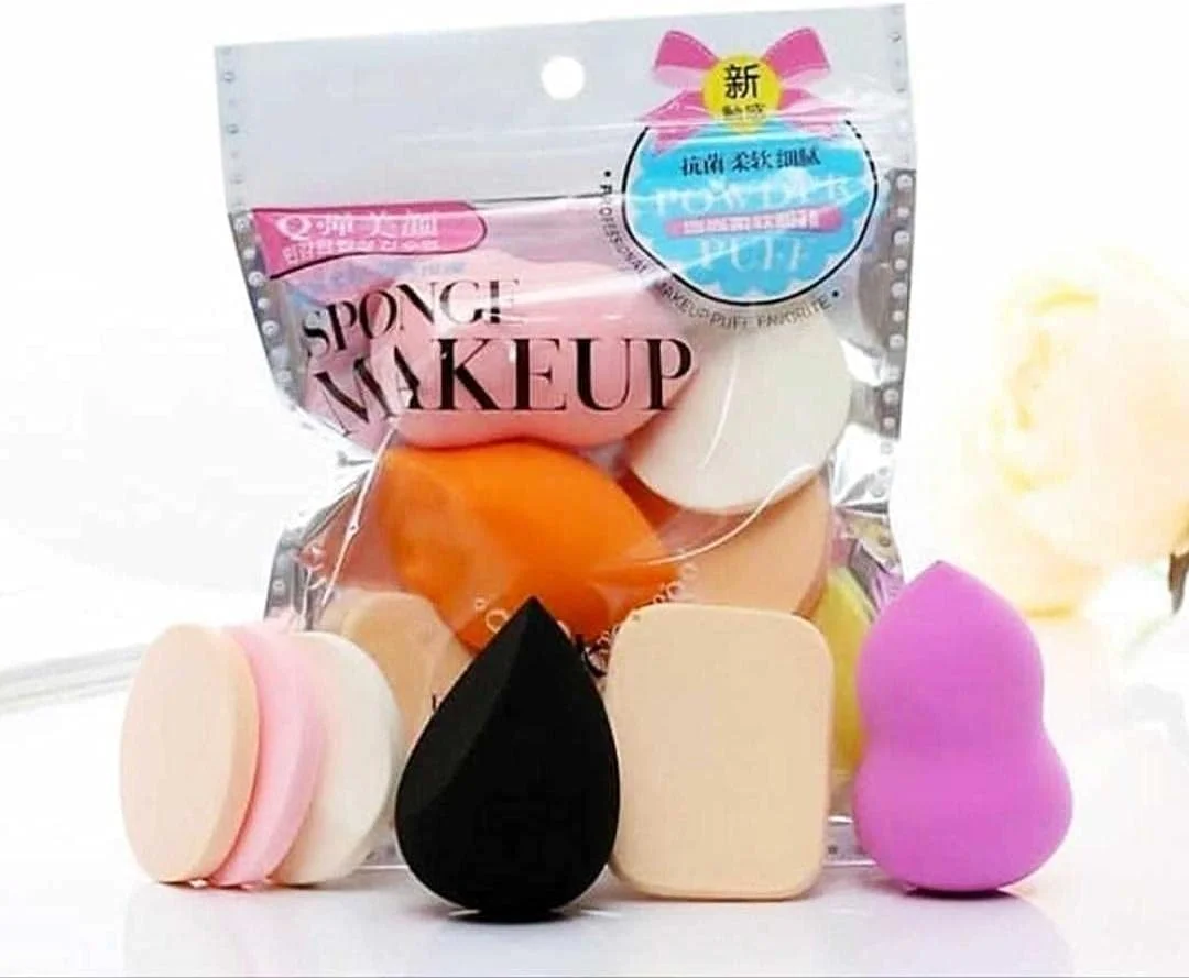 Glamlooks Professional Makeup Blender Sponge Beauty Blenders Set For Face Makeup Suitable For Dry And Wet Use, Multicolour Set of 6 Pack