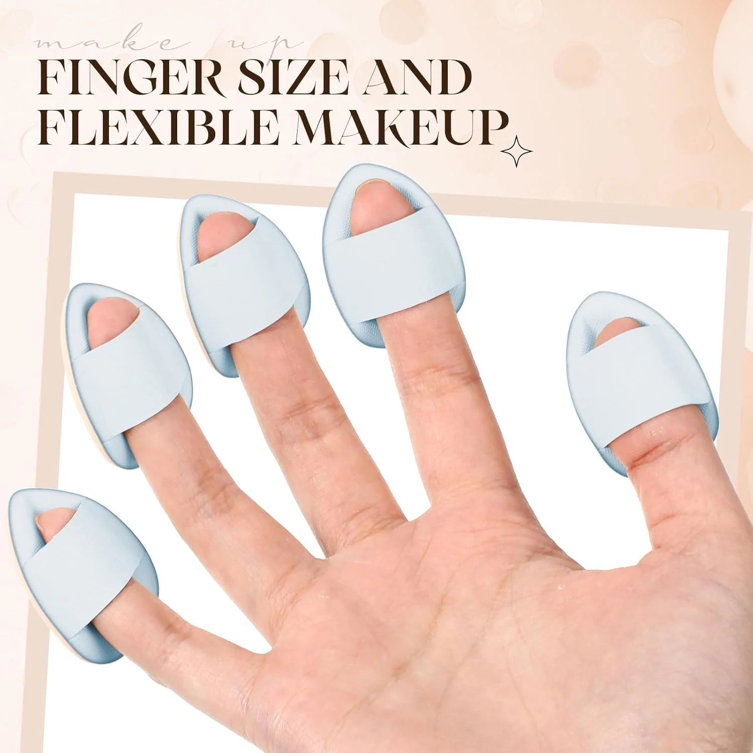 Gerrii 72 Pcs Finger Powder Puff Mini Makeup Sponge Soft Beauty Makeup Blender Puff for Foundation, Face Powder, Under Eye Setting, Concealer, Repair Cream, Cosmetic Tool(Blue) Gerrii 72 Pcs Finger Powder Puff Mini Makeup Sponge Soft Beauty Makeup Blender Puff for Foundation, Face Powder, Under Eye Setting, Concealer, Repair Cream, Cosmetic Tool(Blue)