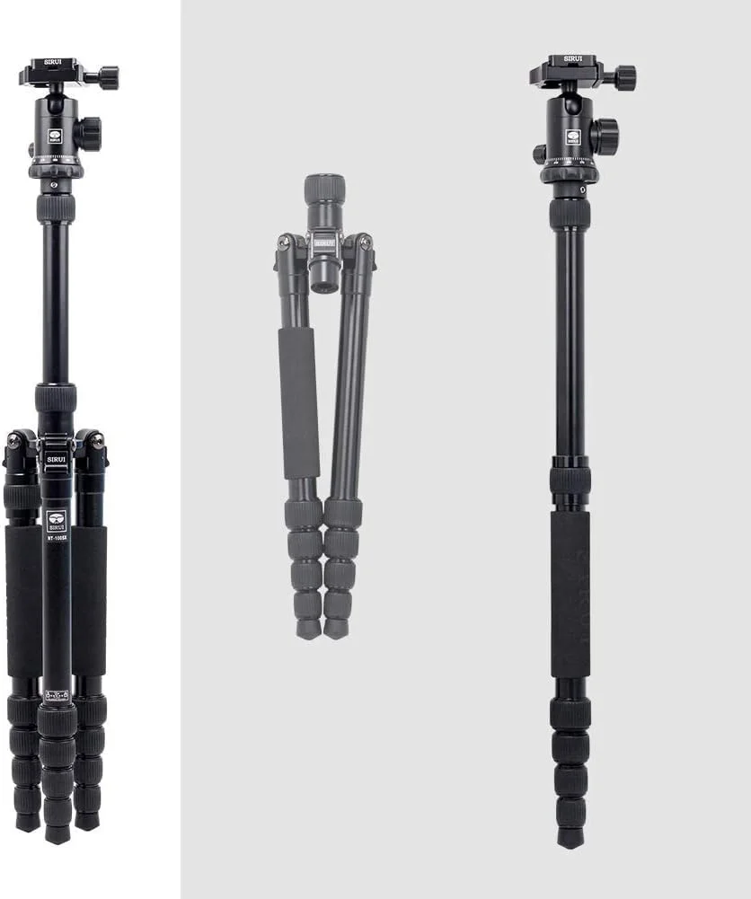 سه پایه آلومینیومی جمع و جور 5 قسمتی SIRUI NT-1005X با هد توپی قدرتمند E-10 سه پایه آلومینیومی جمع و جور 5 قسمتی SIRUI NT-1005X با هد توپی قدرتمند E-10