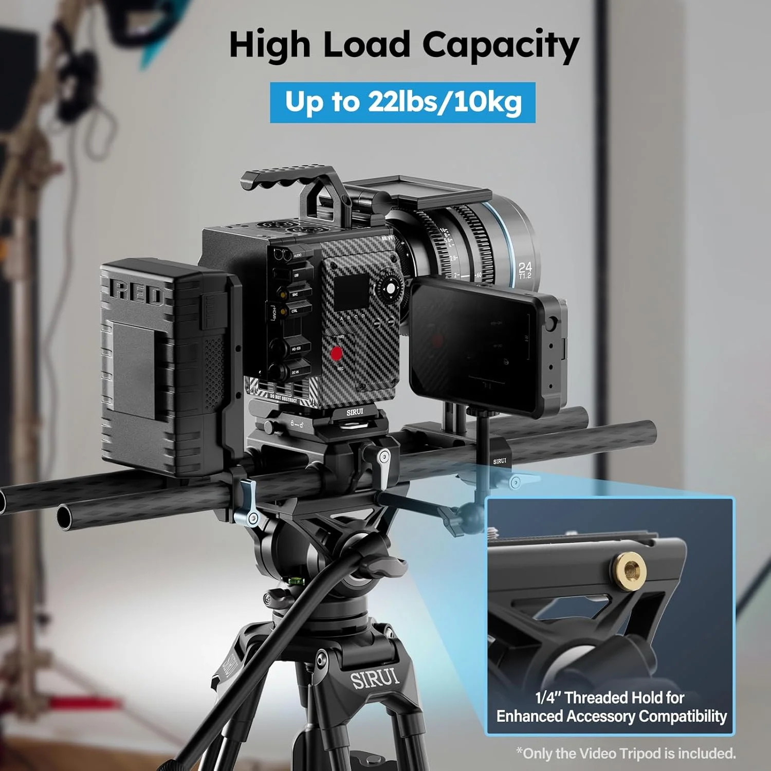 سه پایه فیلمبرداری SIRUI 73 اینچی با هد سیال، سه پایه فیلمبرداری دوربین با صفحه رهاسازی سریع، سه پایه آلیاژ آلومینیوم برای دوربین فیلمبرداری، حداکثر بار 10 کیلوگرم - AVT-11 سه پایه فیلمبرداری SIRUI 73 اینچی با هد سیال، سه پایه فیلمبرداری دوربین با صفحه رهاسازی سریع، سه پایه آلیاژ آلومینیوم برای دوربین فیلمبرداری، حداکثر بار 10 کیلوگرم - AVT-11