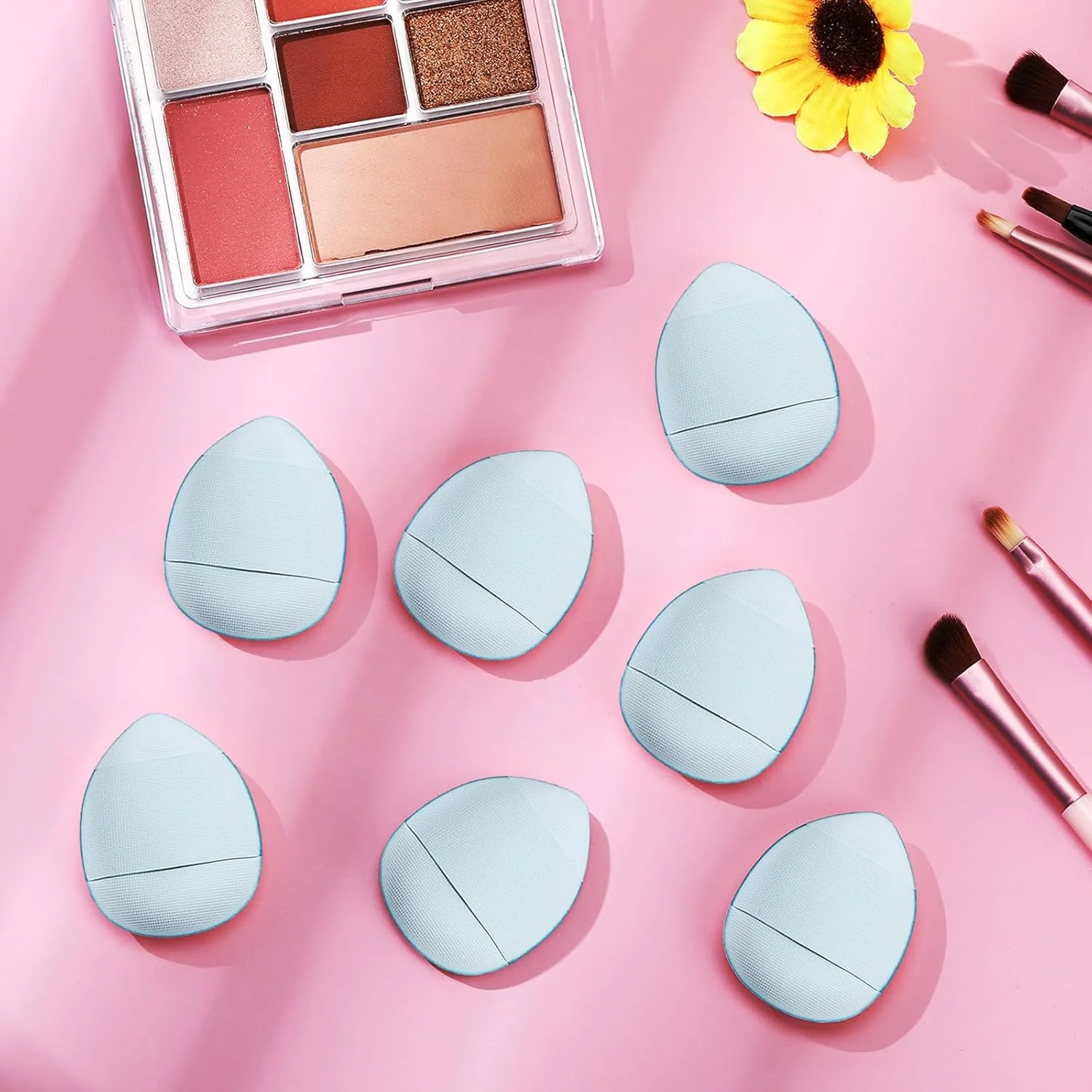 Gerrii 72 Pcs Finger Powder Puff Mini Makeup Sponge Soft Beauty Makeup Blender Puff for Foundation, Face Powder, Under Eye Setting, Concealer, Repair Cream, Cosmetic Tool(Blue) Gerrii 72 Pcs Finger Powder Puff Mini Makeup Sponge Soft Beauty Makeup Blender Puff for Foundation, Face Powder, Under Eye Setting, Concealer, Repair Cream, Cosmetic Tool(Blue)