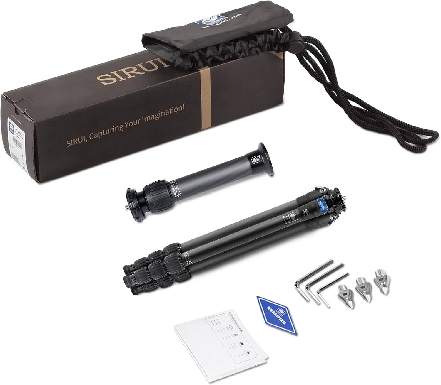 سه پایه کربنی متوسط SIRUI AM-254+SL-200 به همراه ستون مرکزی، سه پایه مسافرتی سبک وزن و قابل حمل برای دوربین، قفل های چرخشی، میخ ها، حداکثر ارتفاع 152 سانتی متر، جمع شده 44 سانتی متر، تحمل وزن 12 کیلوگرم سه پایه کربنی متوسط SIRUI AM-254+SL-200 به همراه ستون مرکزی، سه پایه مسافرتی سبک وزن و قابل حمل برای دوربین، قفل های چرخشی، میخ ها، حداکثر ارتفاع 152 سانتی متر، جمع شده 44 سانتی متر، تحمل وزن 12 کیلوگرم