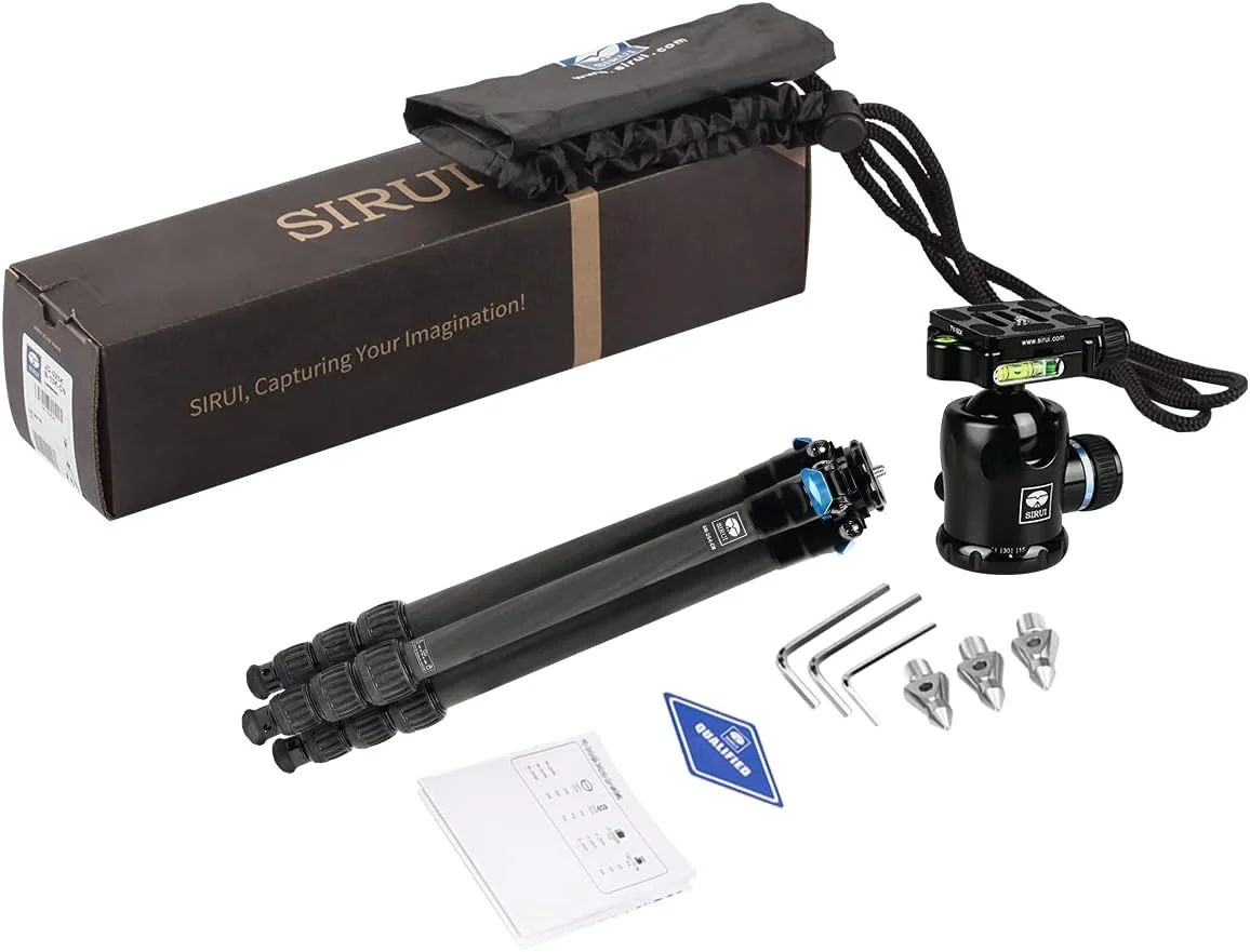 سه پایه فیبر کربنی SIRUI AM-254 با هد توپی K20X، کیت سه پایه مسافرتی جمع و جور با صفحه رهاسازی سریع (AM-254+K20X) سه پایه فیبر کربنی SIRUI AM-254 با هد توپی K20X، کیت سه پایه مسافرتی جمع و جور با صفحه رهاسازی سریع (AM-254+K20X)