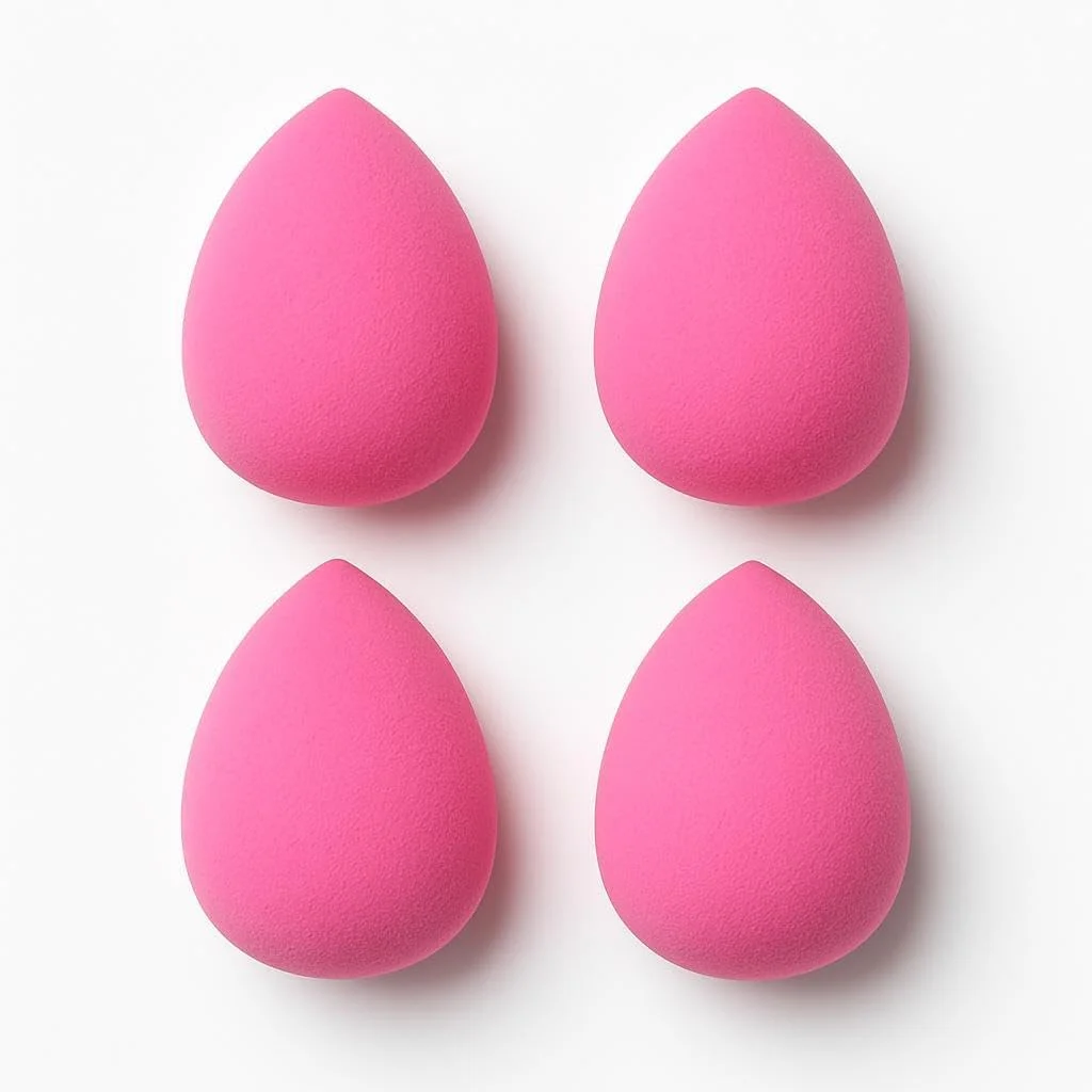 پد آرایشی فیتو بیوتی بلندر، مجموعه 4 عددی - مناسب برای کرم پودر و کانسیلر، بدون لاتکس، قابل استفاده مجدد، قابل استفاده به صورت خشک و مرطوب