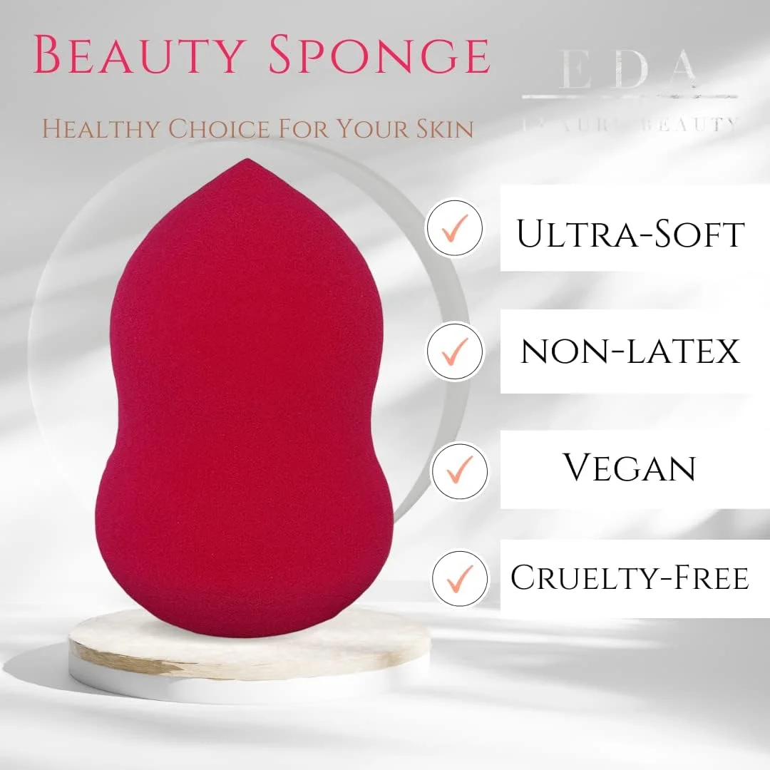 اسفنج آرایشی لوکس EDA BEAUTY (مدل GOUARD SHAPE (قرمز)) - اسفنج لوکس با استوانه فلزی (مدل GOUARD SHAPE (قرمز)) اسفنج آرایشی لوکس EDA BEAUTY (مدل GOUARD SHAPE (قرمز)) - اسفنج لوکس با استوانه فلزی (مدل GOUARD SHAPE (قرمز))