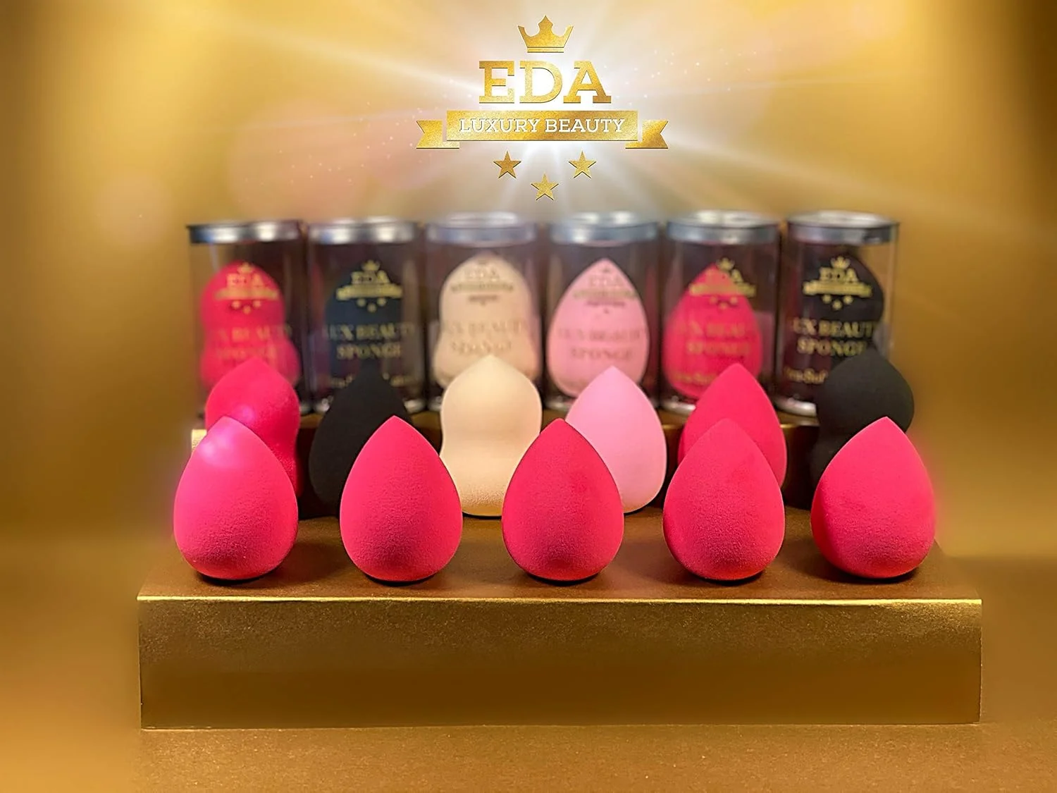 اسفنج آرایشی لوکس EDA BEAUTY (مدل GOUARD SHAPE (قرمز)) - اسفنج لوکس با استوانه فلزی (مدل GOUARD SHAPE (قرمز)) اسفنج آرایشی لوکس EDA BEAUTY (مدل GOUARD SHAPE (قرمز)) - اسفنج لوکس با استوانه فلزی (مدل GOUARD SHAPE (قرمز))