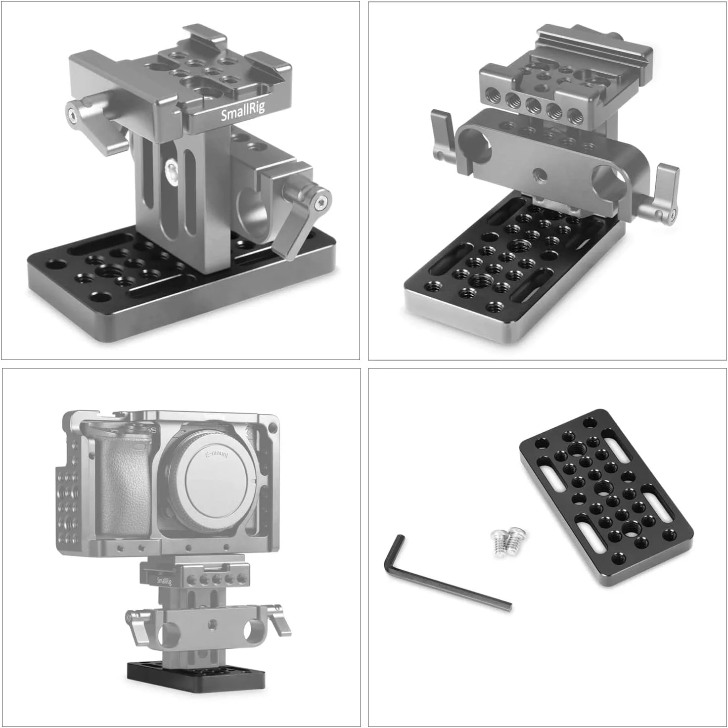 صفحه تعویض سریع دوربین SmallRig مدل 1598 - نسخه بلندتر - مناسب برای ریل بلاک ها، دم چلچله ای و میله های کوتاه صفحه تعویض سریع دوربین SmallRig مدل 1598 - نسخه بلندتر - مناسب برای ریل بلاک ها، دم چلچله ای و میله های کوتاه