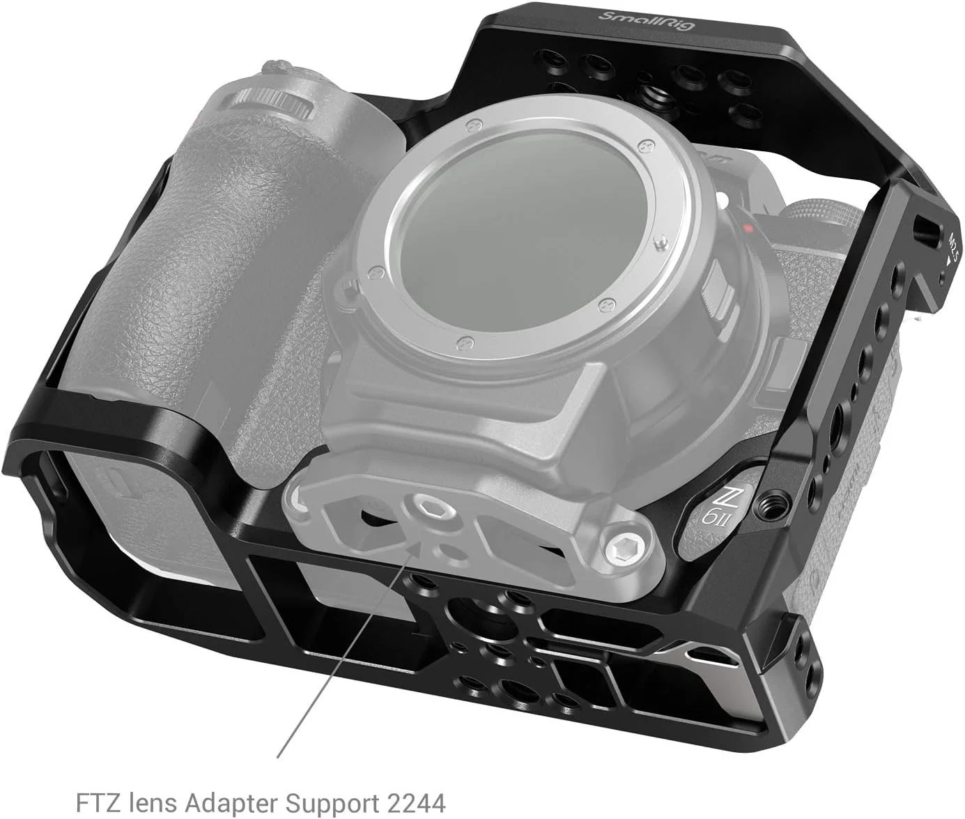 کیج آلیاژ آلومینیومی SmallRig برای دوربین Nikon Z5 / Z6 / Z7 / Z6II / Z7II با ریل ناتو داخلی و مانت کفشک سرد برای میکروفون و نور 2926B کیج آلیاژ آلومینیومی SmallRig برای دوربین Nikon Z5 / Z6 / Z7 / Z6II / Z7II با ریل ناتو داخلی و مانت کفشک سرد برای میکروفون و نور 2926B