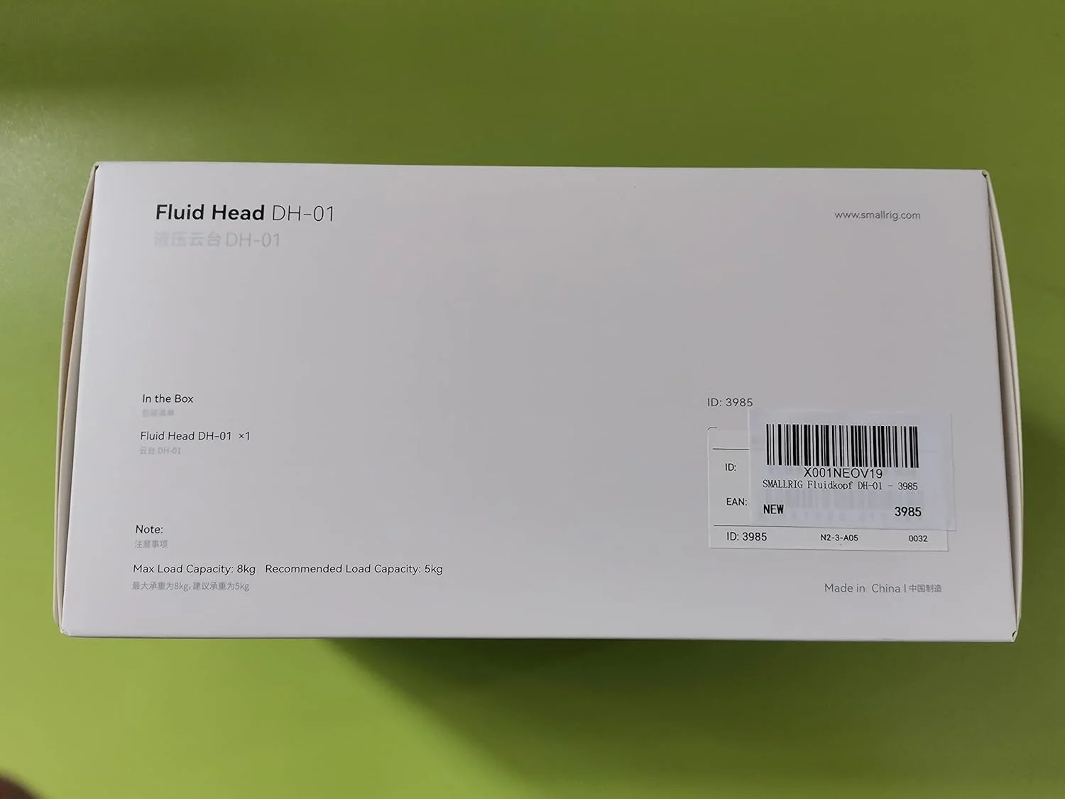 هد سیال SmallRig DH-01 3985 برای دوربین های DJI RS 2/3/3 PRO و MFT، مشکی، حداکثر بار 5 کیلوگرم، چرخش 360 درجه، شیب 90 درجه، رهاسازی سریع، پایه سه پایه