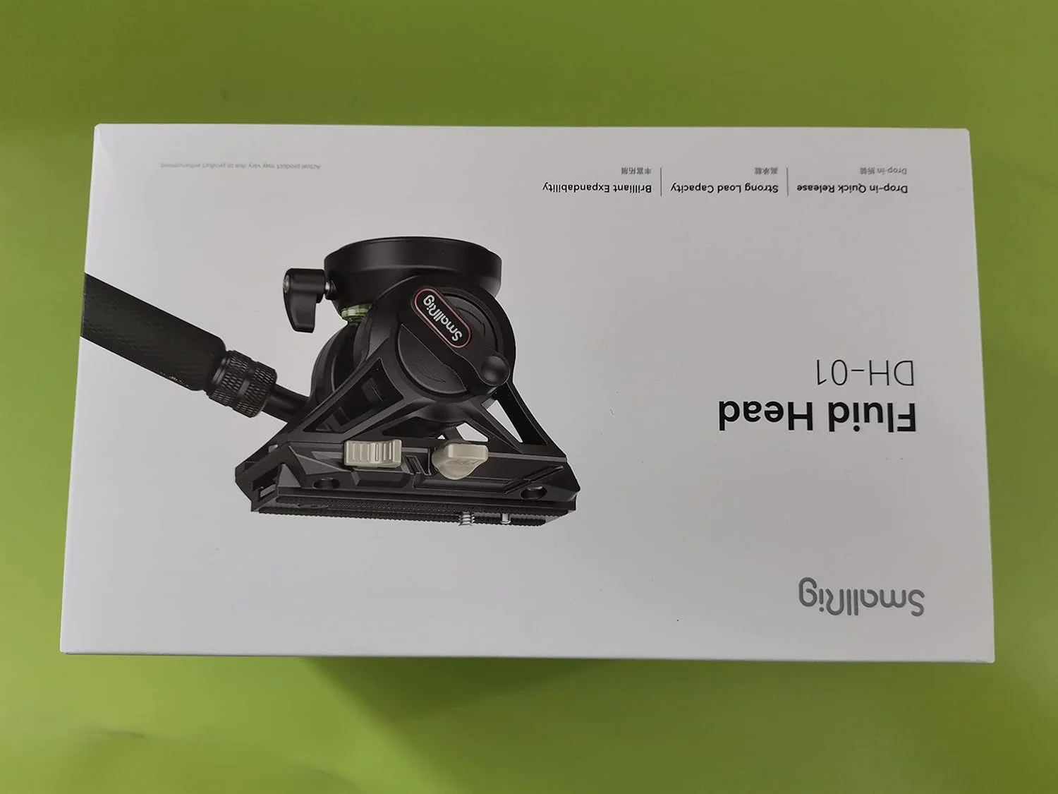 هد سیال SmallRig DH-01 3985 برای دوربین های DJI RS 2/3/3 PRO و MFT، مشکی، حداکثر بار 5 کیلوگرم، چرخش 360 درجه، شیب 90 درجه، رهاسازی سریع، پایه سه پایه