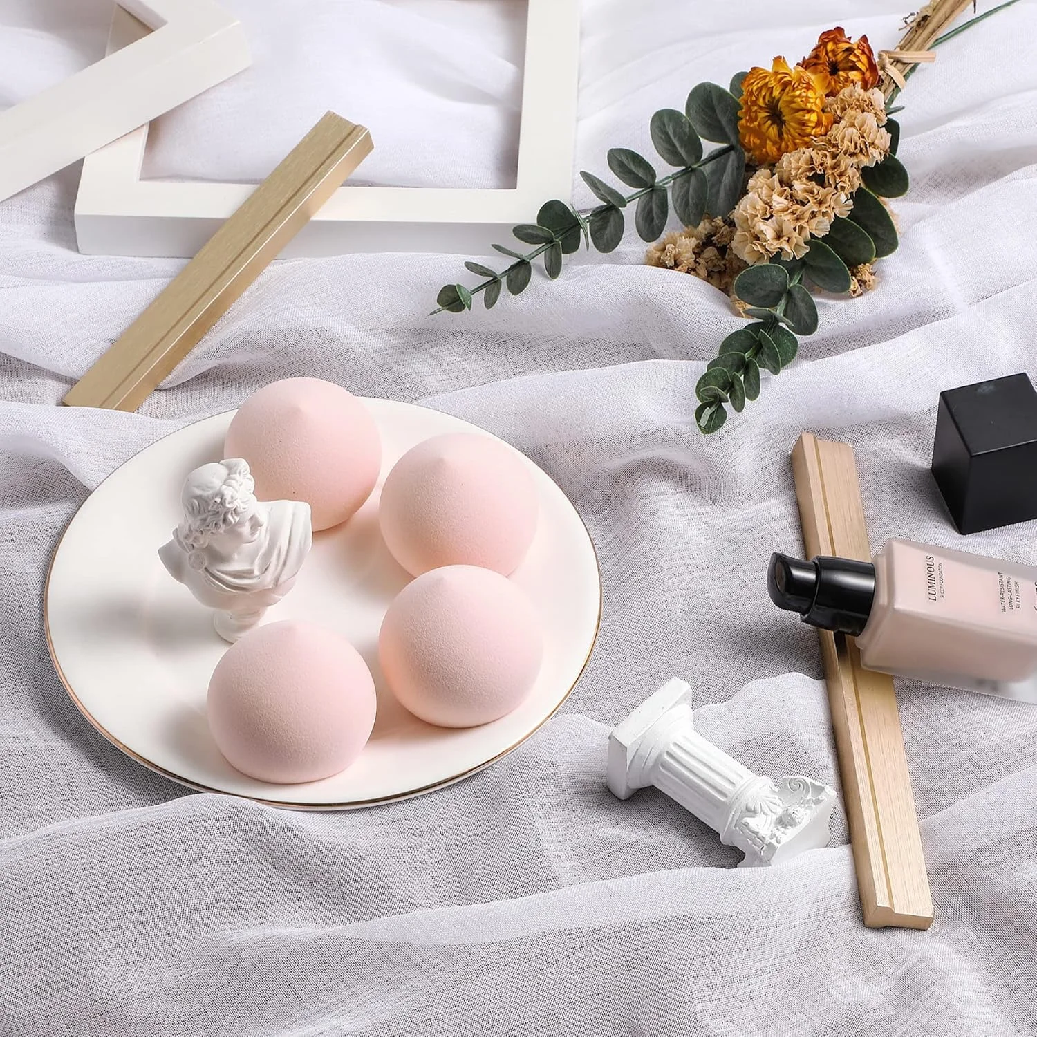 ست اسفنج آرایشی فوق العاده نرم DAB&GLOW مناسب استفاده خشک و مرطوب، بدون لاتکس، با بافت موچی، مناسب برای کرم پودر، پودر، کانسیلر، برنزر، رژگونه، ایجاد پوشش بی نقص و ایربراش، صورتی، 4 عدد (بسته 1 عددی) ست اسفنج آرایشی فوق العاده نرم DAB&GLOW مناسب استفاده خشک و مرطوب، بدون لاتکس، با بافت موچی، مناسب برای کرم پودر، پودر، کانسیلر، برنزر، رژگونه، ایجاد پوشش بی نقص و ایربراش، صورتی، 4 عدد (بسته 1 عددی)