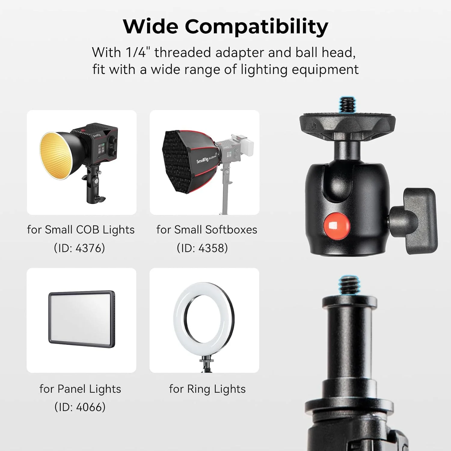 پایه نور SMALLRIG RA-S200 برای عکاسی 200 سانتیمتر، پایه نور سبک وزن برای رفلکتورها، سافت باکسها، نورهای استودیویی، چترها، رینگ لایت، حداکثر بار 4 کیلوگرم - 4379 پایه نور SMALLRIG RA-S200 برای عکاسی 200 سانتیمتر، پایه نور سبک وزن برای رفلکتورها، سافت باکسها، نورهای استودیویی، چترها، رینگ لایت، حداکثر بار 4 کیلوگرم - 4379